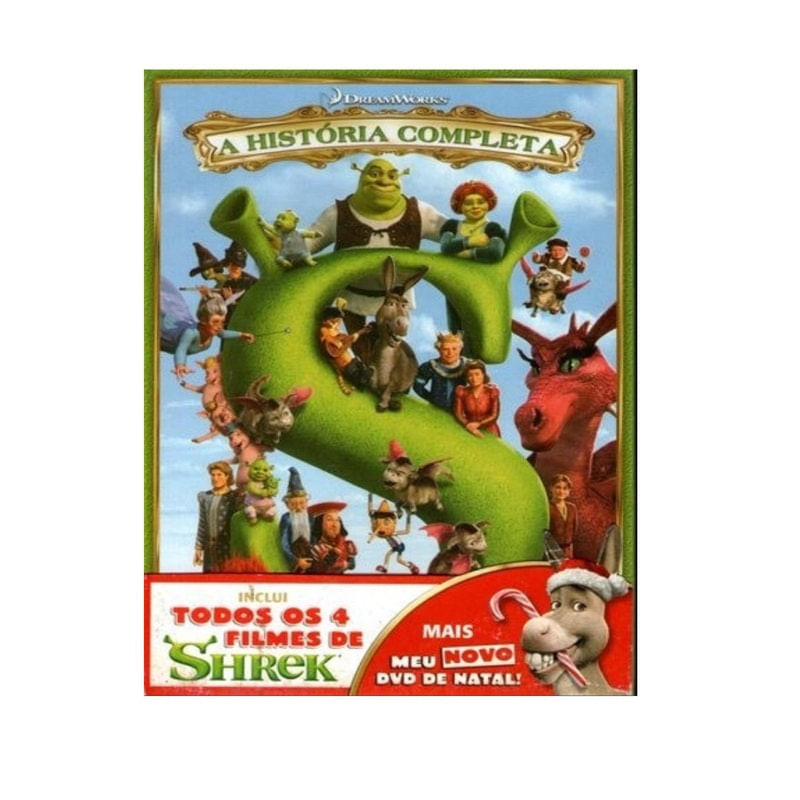 Box DVD Shrek A História Completa ..Coleção completa com os 4 filmes ...