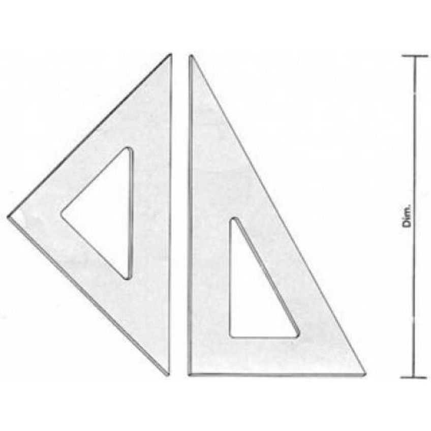 Kit Desenho Técnico Acrílico Transparente - 6 Peças - imagem 3