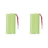 Kit Com 2 Pilhas 2,4V 600Ma Para Telefone Sem Fio Intelbras