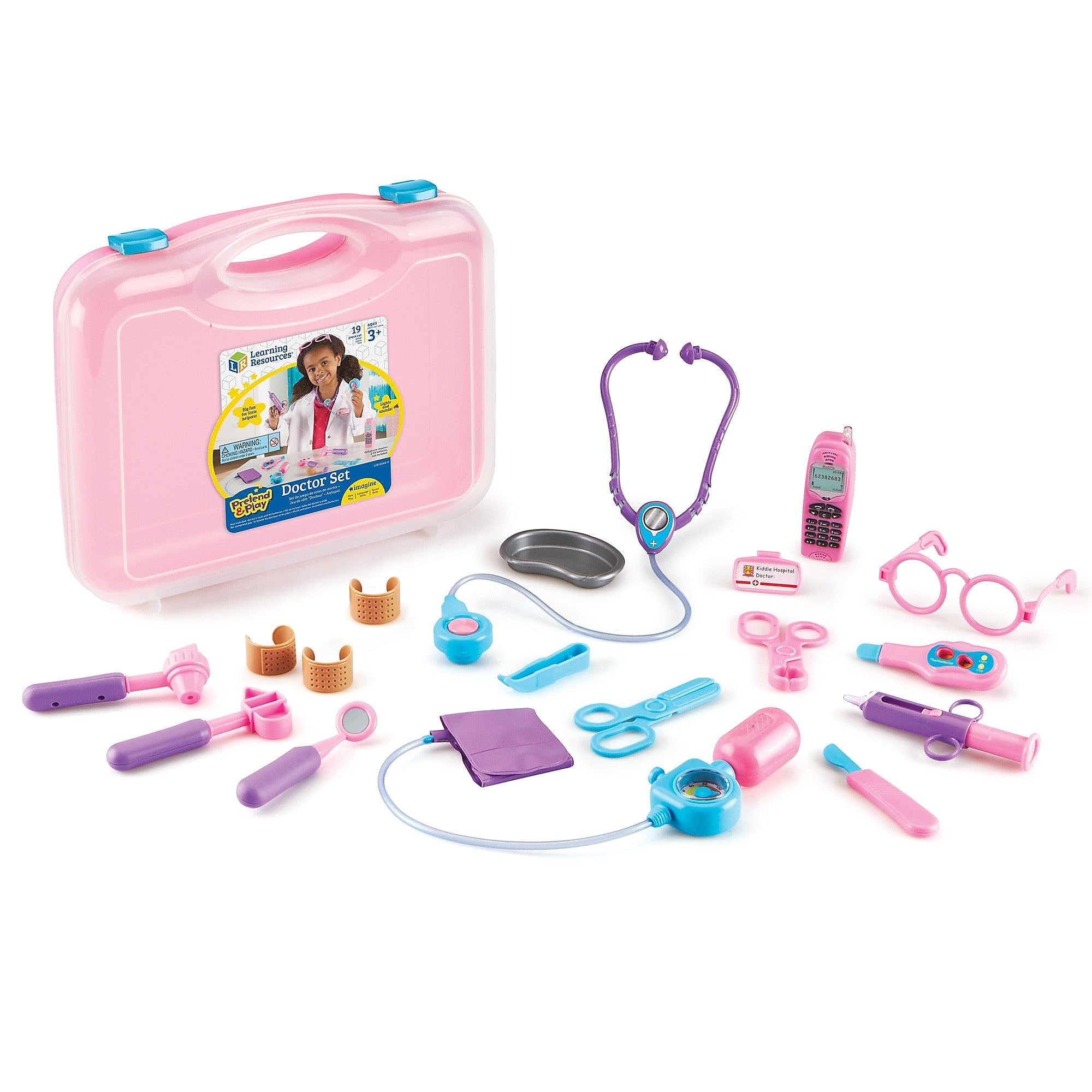 Doctor Kit Learning Resources Pretend And Play 19 Peças
