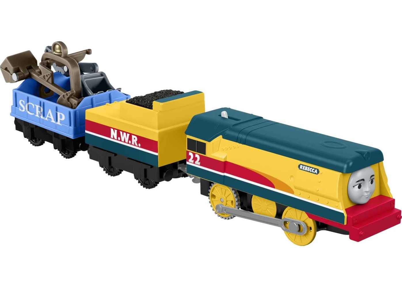 Toy Train Thomas E Seus Amigos Trackmaster Rebecca Com Carga
