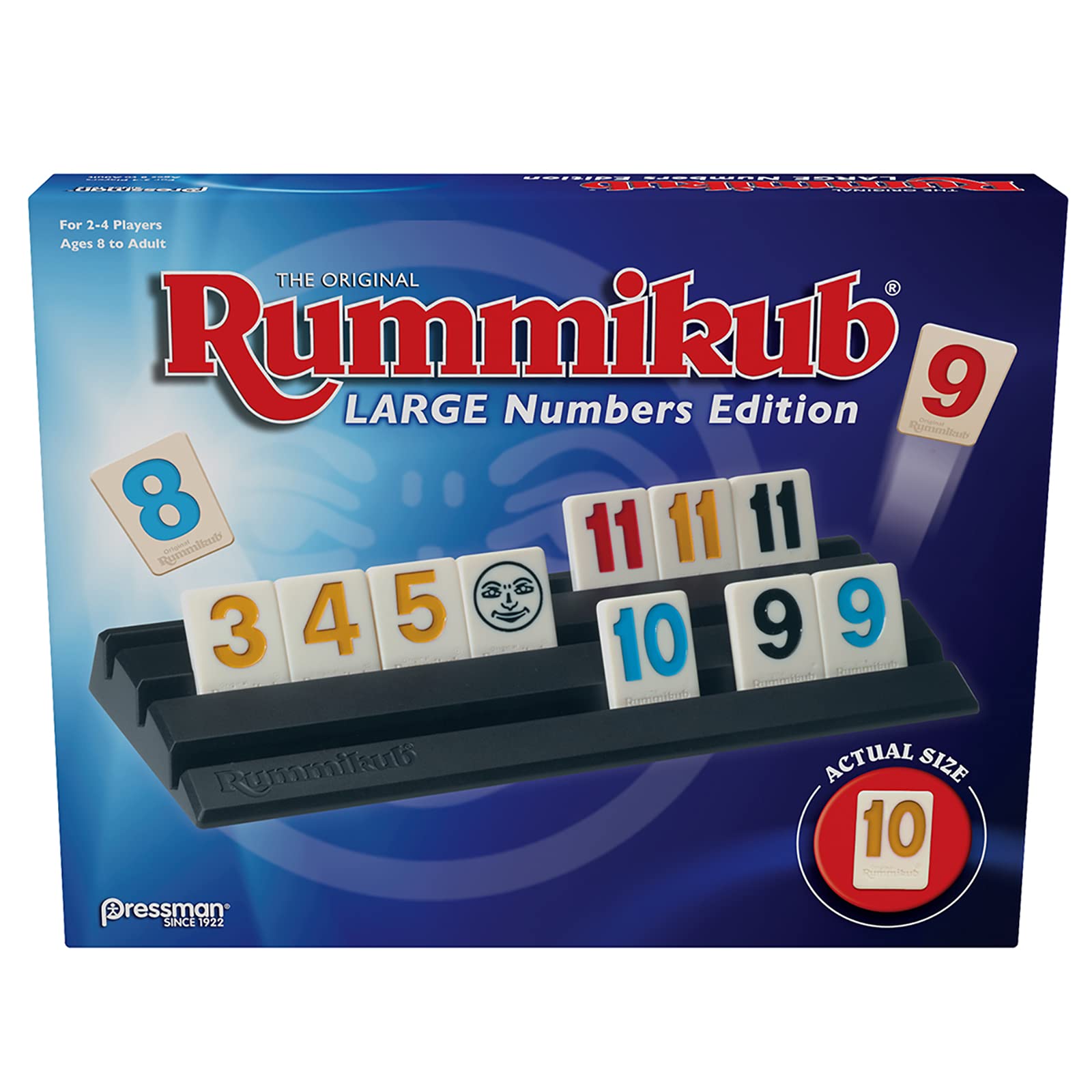 Jogo De Tabuleiro Pressman Rummikub Large Numbers Edition Blue