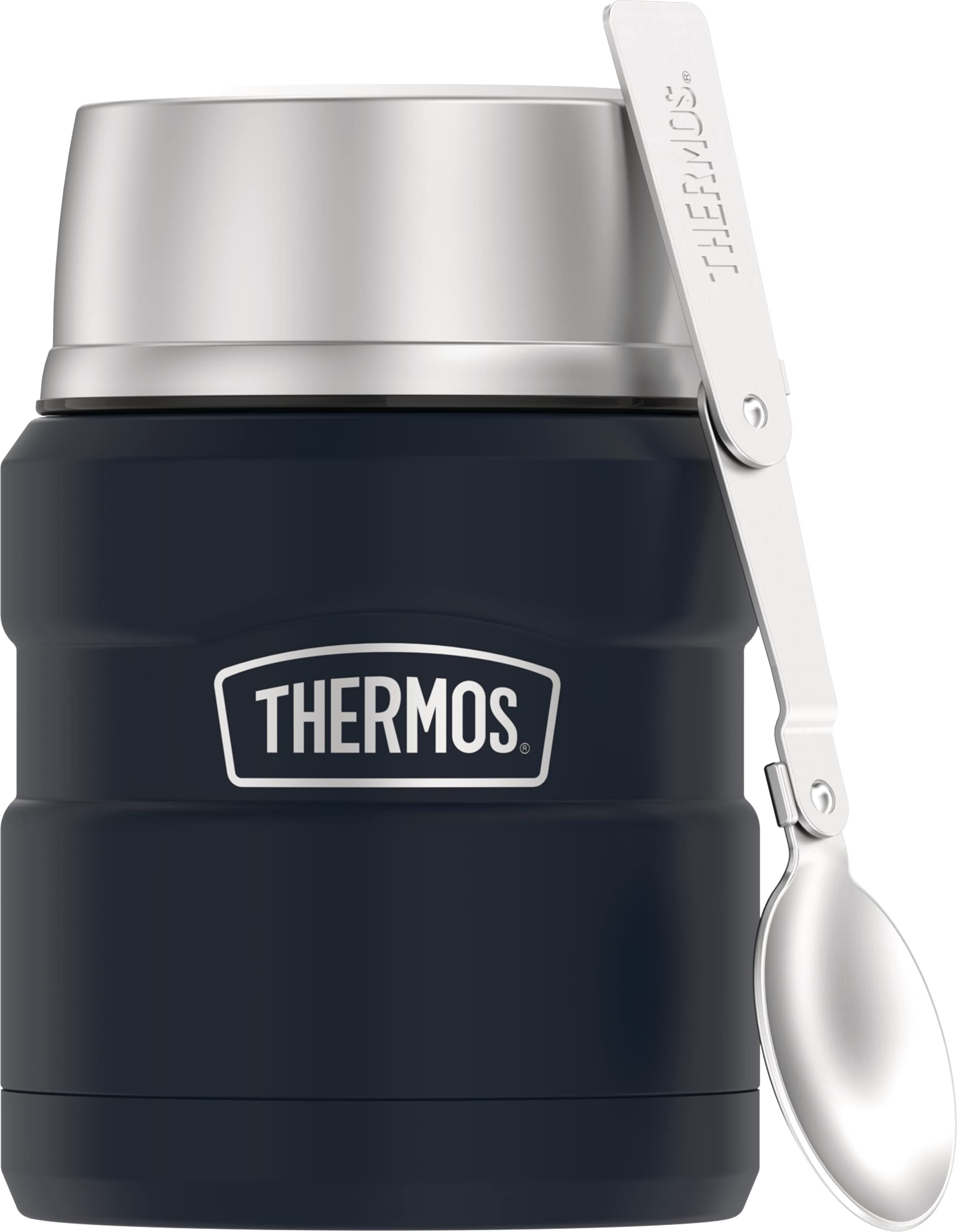 Frasco Para Alimentos Thermos Stainless King Isolado A Vácuo 470ml Azul