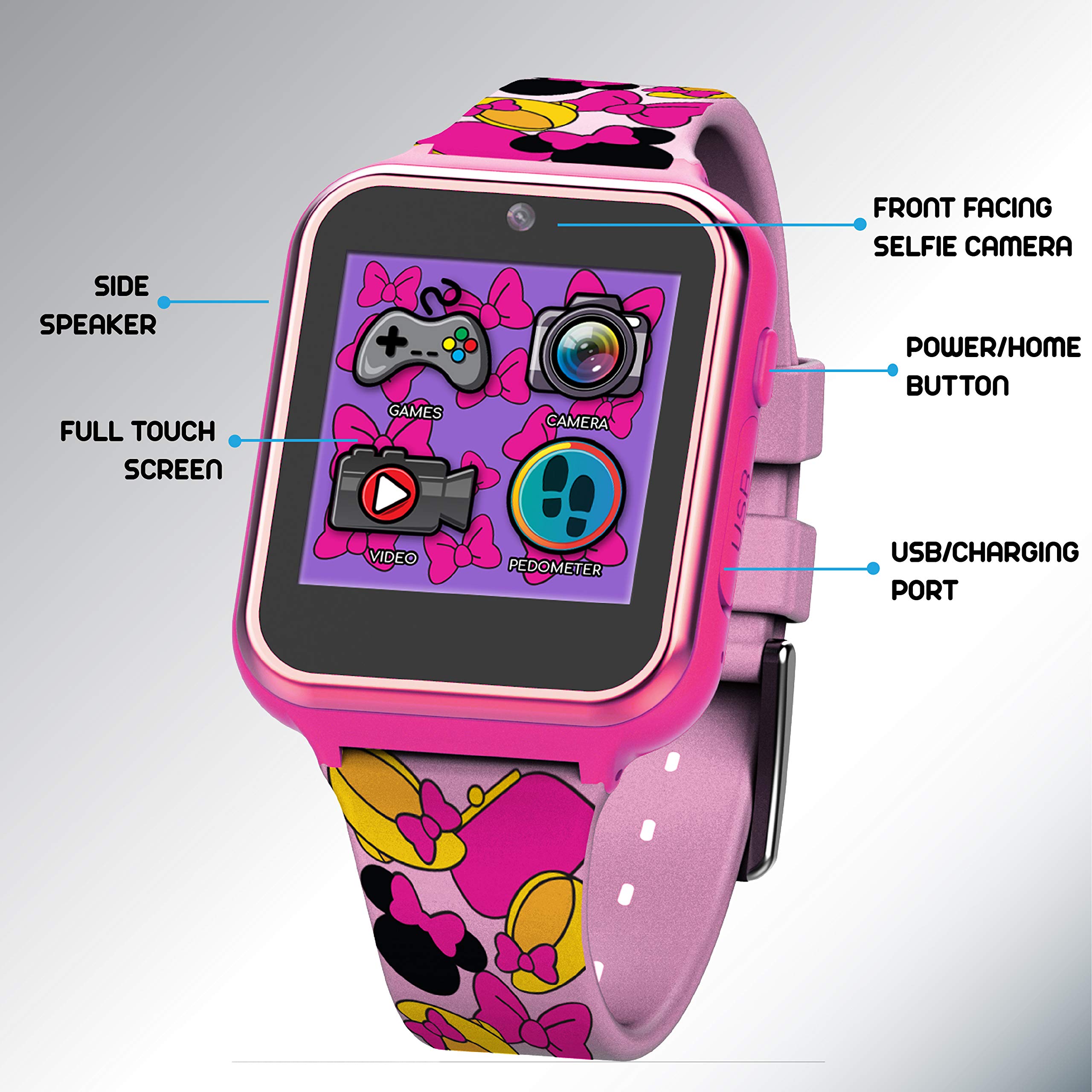 Disney - mayumain Disney Minnie Mouse Touchscreen Interactive Smart Watch (modelo