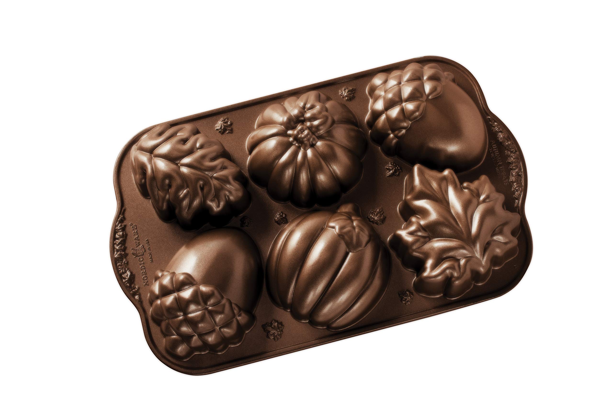 Assadeira Nordic Ware Autumn Treats Bronze Alumínio Fundido