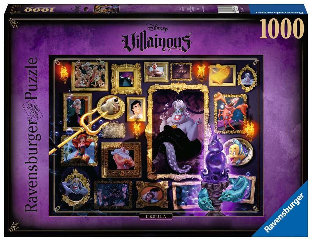 Ravensburger Disney Villainous Ursula 1000 Peça Quebra-cabeça Para Adultos – Cada Peça É Única, Tecnologia Softclick Significa Que As Peças S