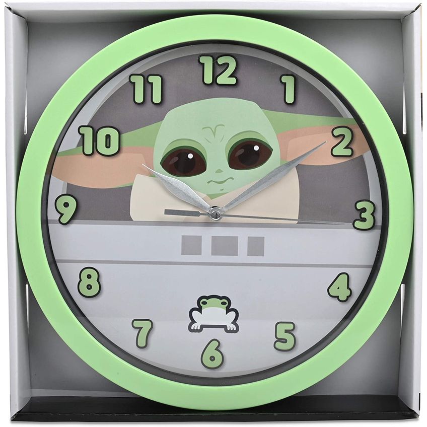 Accutime Watch Star Wars Clock – Star Wars Mandalorian Kids Wall Clock – Baby Yoda Wall Clock For Adults And Kids – Ideal Para Cozinha, Quarto - imagem 3
