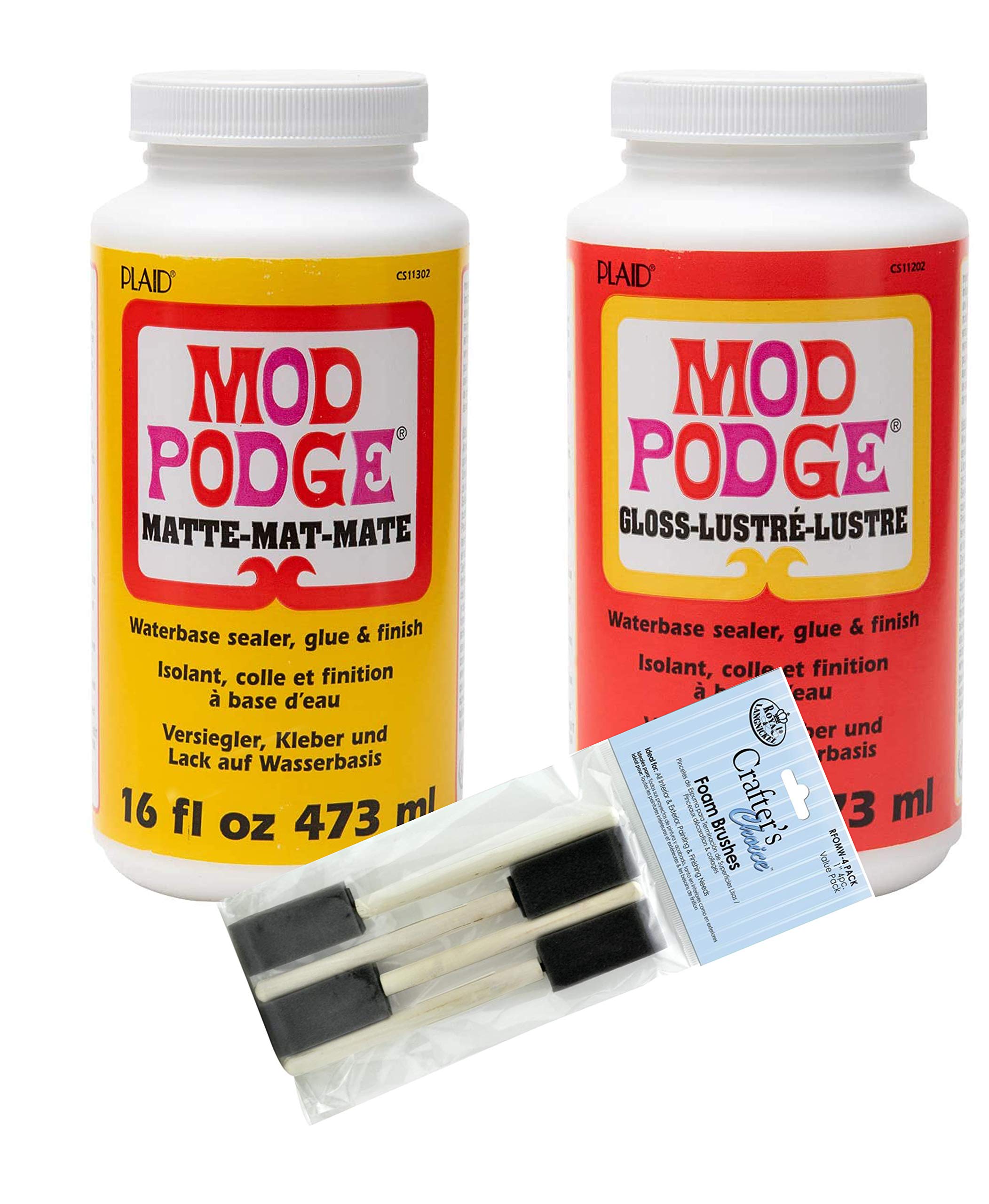 Kit De Decupagem Mod Podge Complete Waterbase Selador/cola