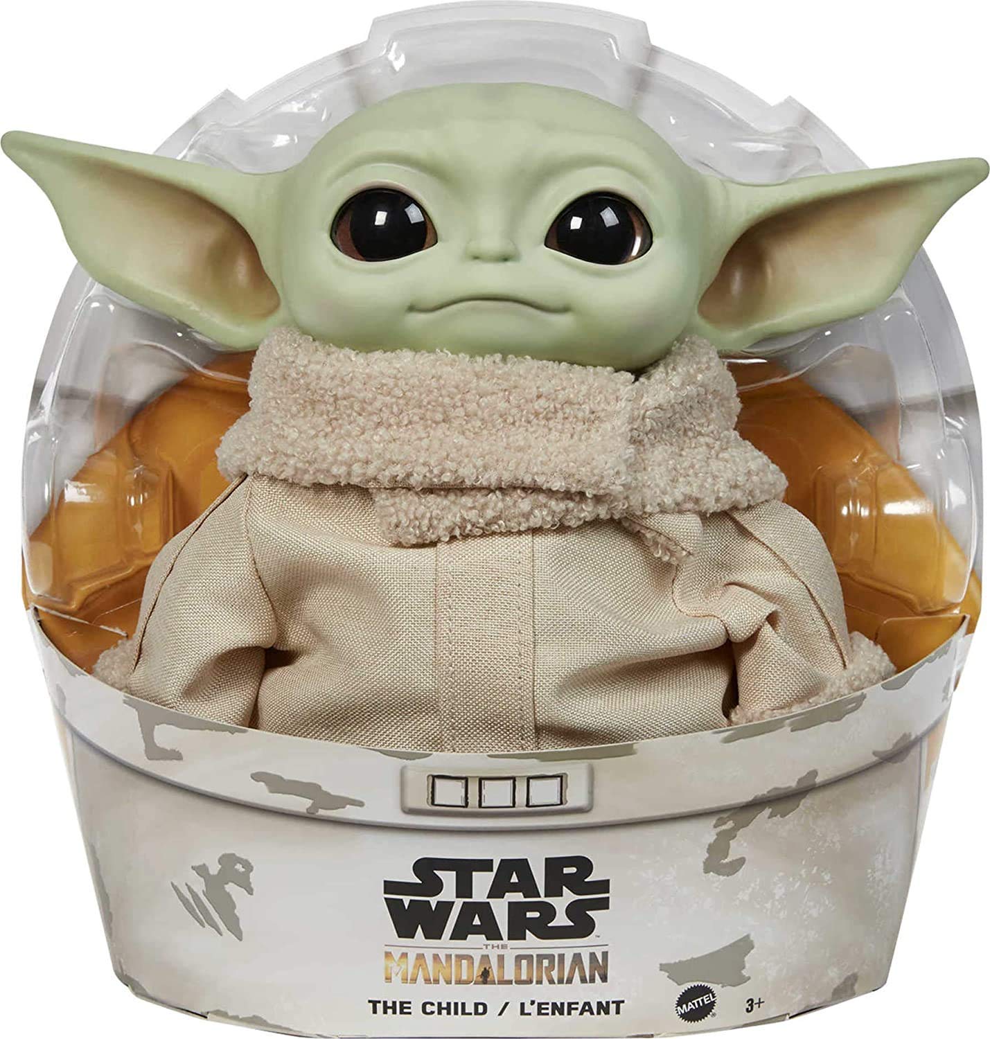 Brinquedo De Pelúcia Mattel Disney Star Wars Baby Yoda The Child 28cm