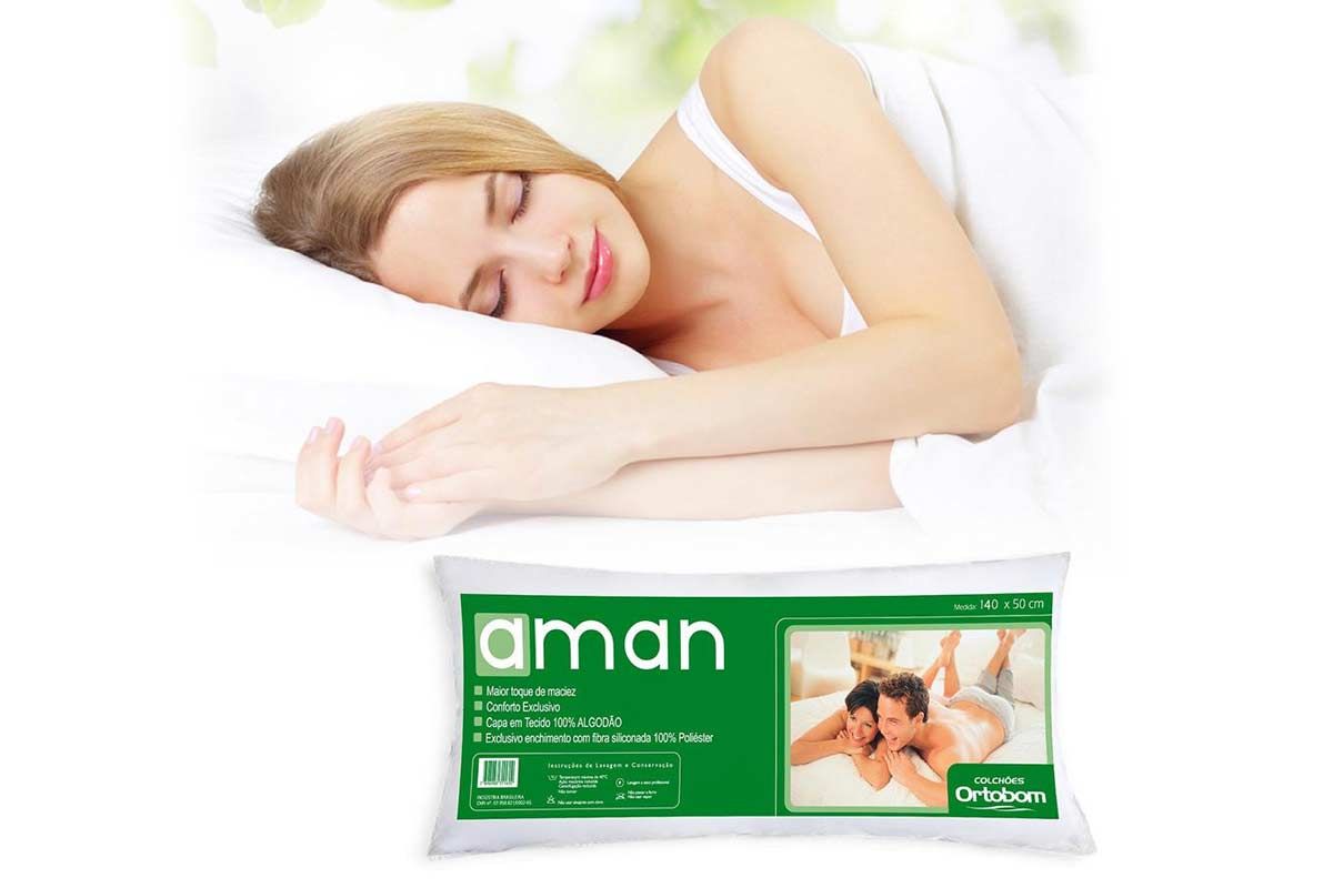 Travesseiro Ortobom Aman Travesseiro - 0,40x1,40