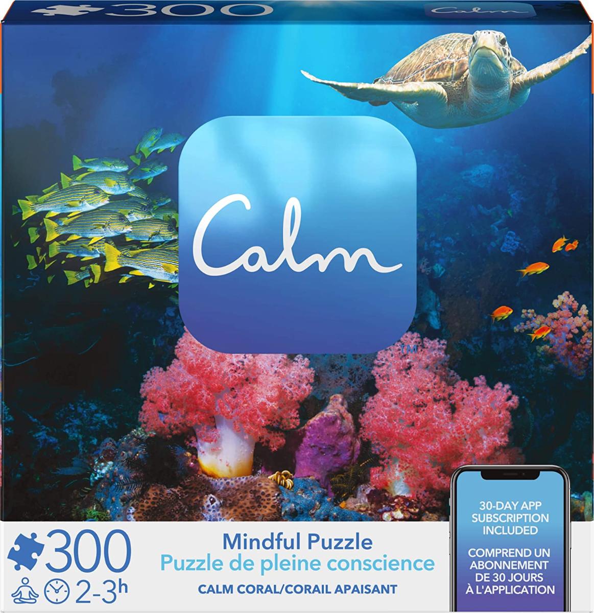 300 peças calmas quebra-cabeça para adultos e crianças de 8 anos ou mais, Coral Calmo