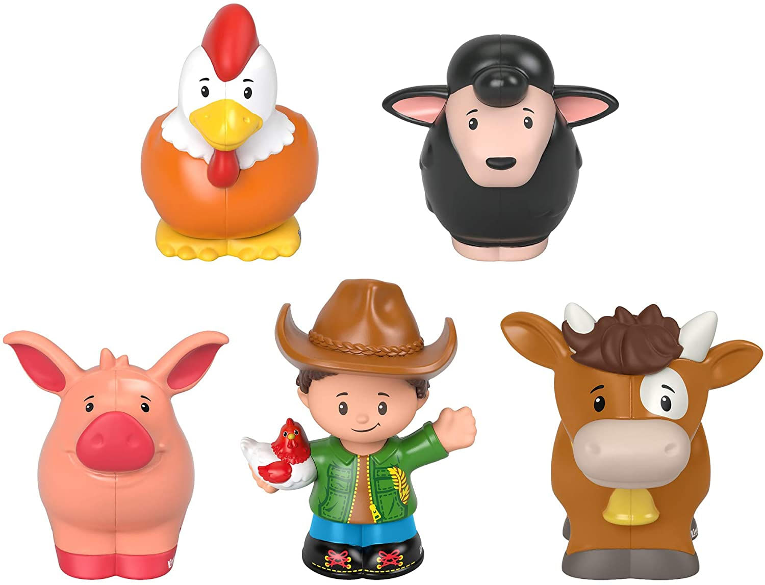 Pacote De Figuras Fisher-price Little People Farmer &amp; Animals