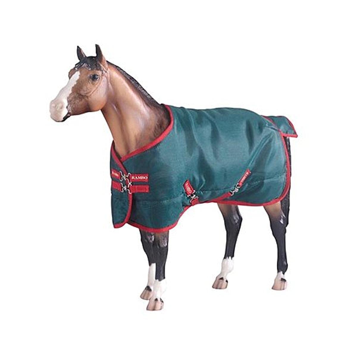 Manta Breyer Traditional Rambo Verde/vermelha Para Cavalos