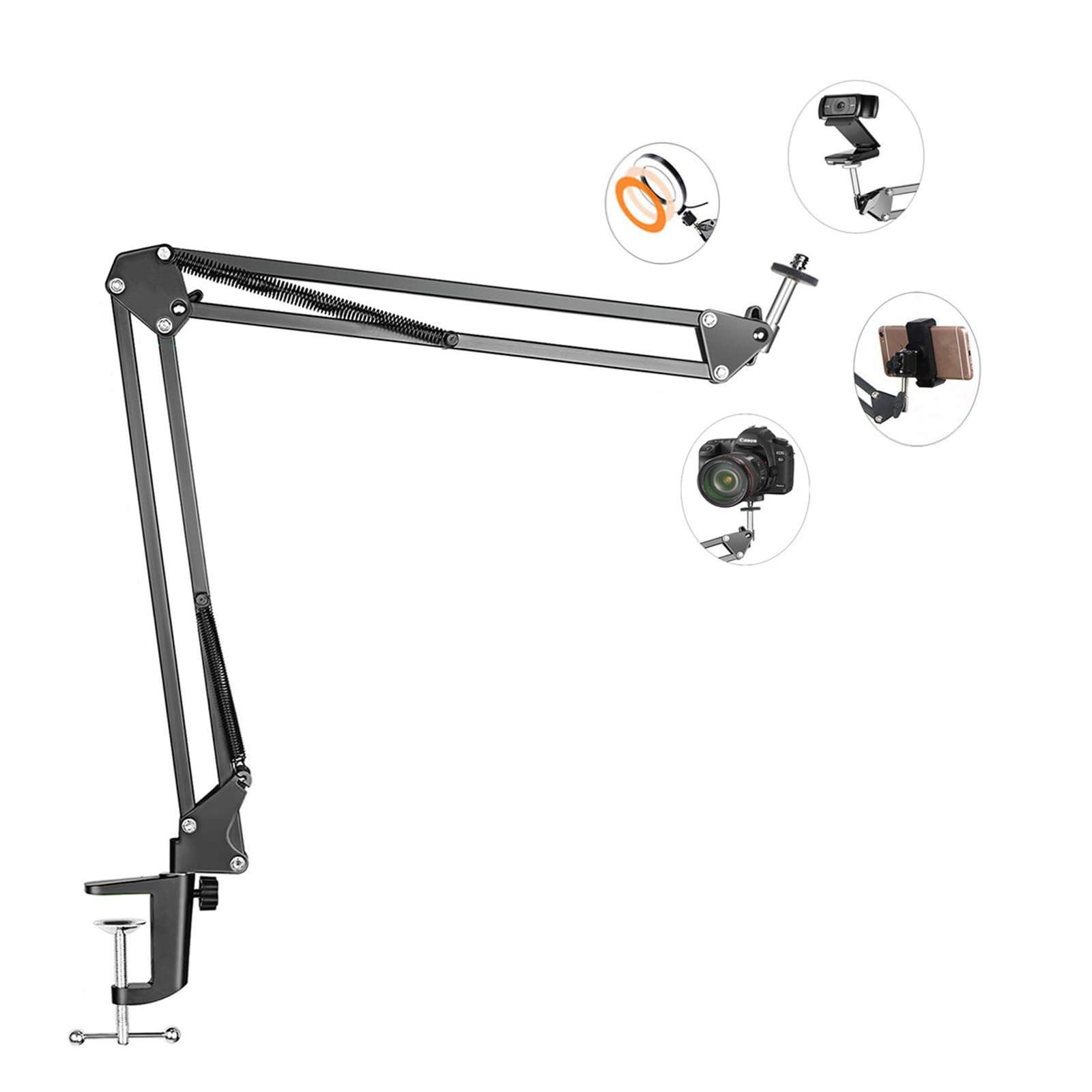 Suporte Suspenso Para Tripé Lentok Para Câmera E Webcam Ring Light