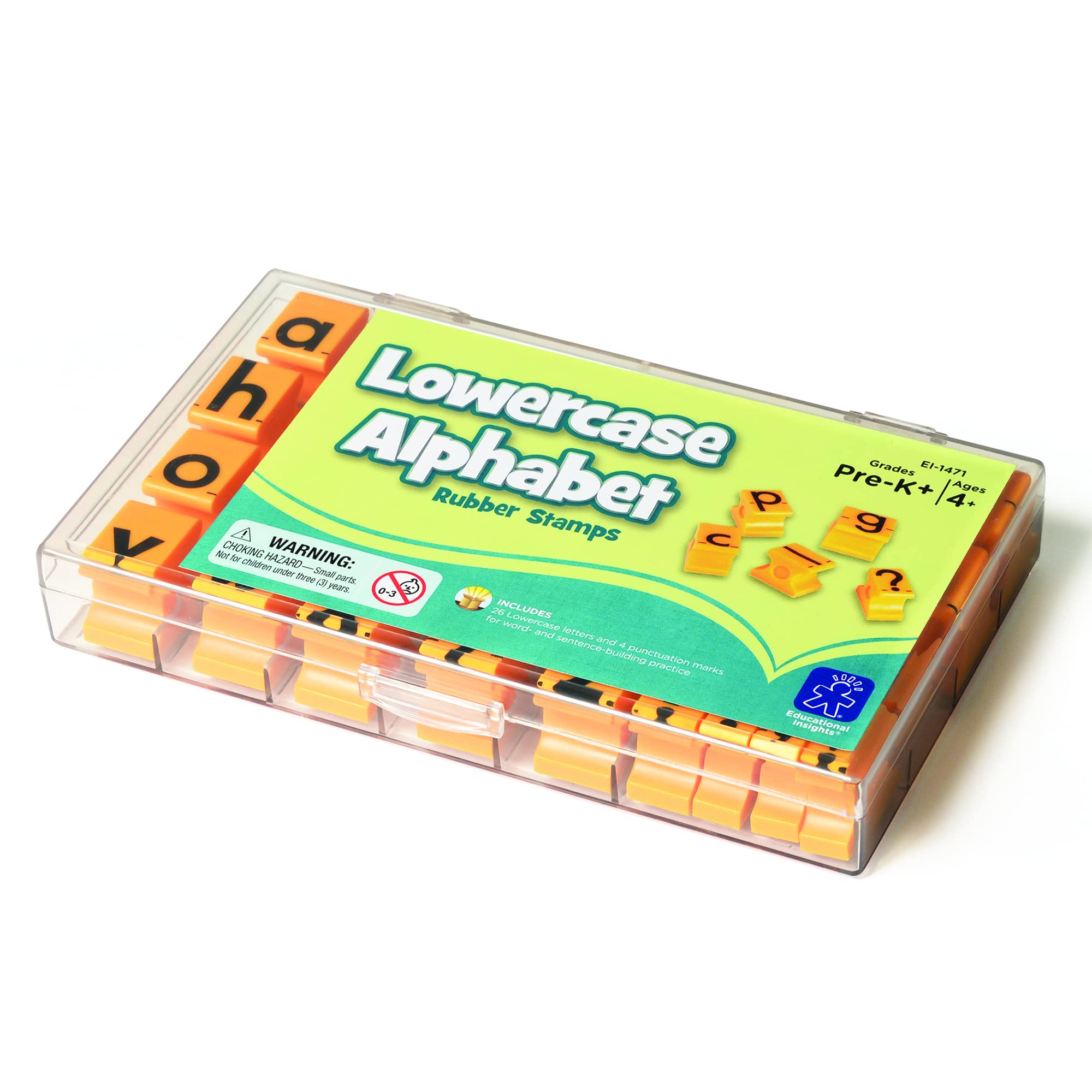 Rubber Stamps Set Educational Insights Em Letras Minúsculas