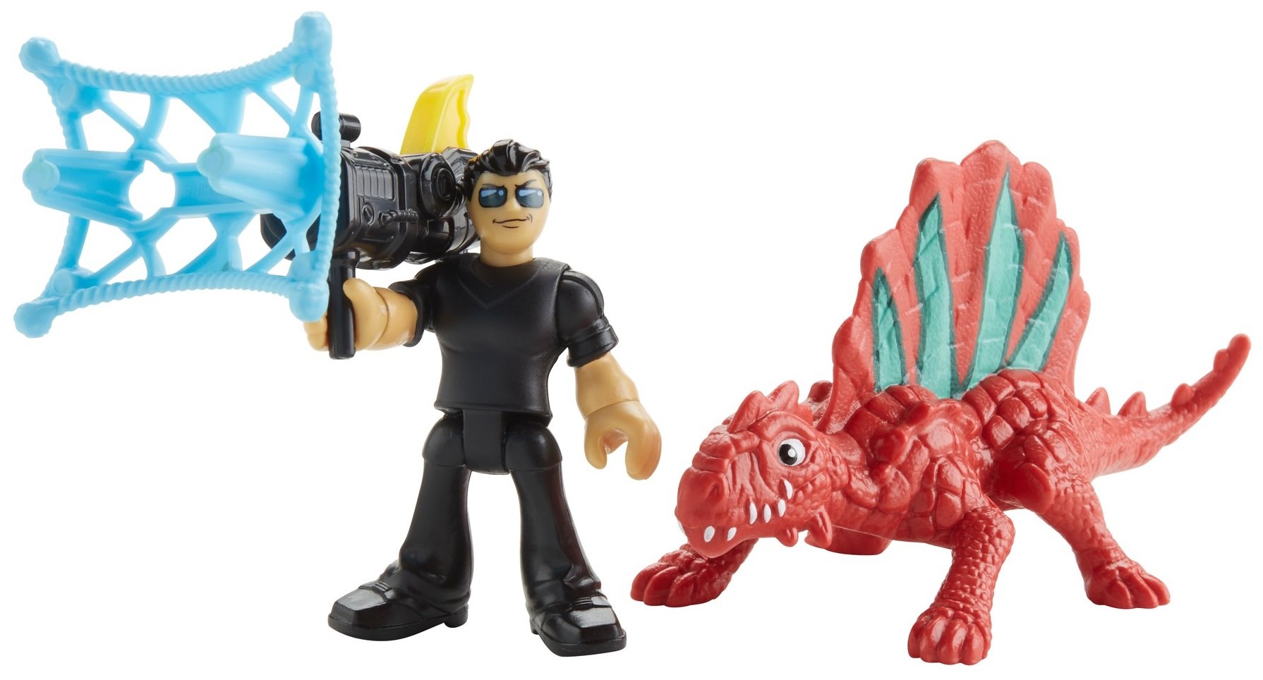 Brinquedo Fisher-price Imaginext Jurassic World Dr. Malcolm Com Dimetrodon