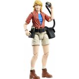 Jurassic World Amber Collection Dr. Ellie Sattler 6-in Action Figure, Swappable Hands &amp, Head, Utility Belt &amp, Radio Accessories, Collectible G