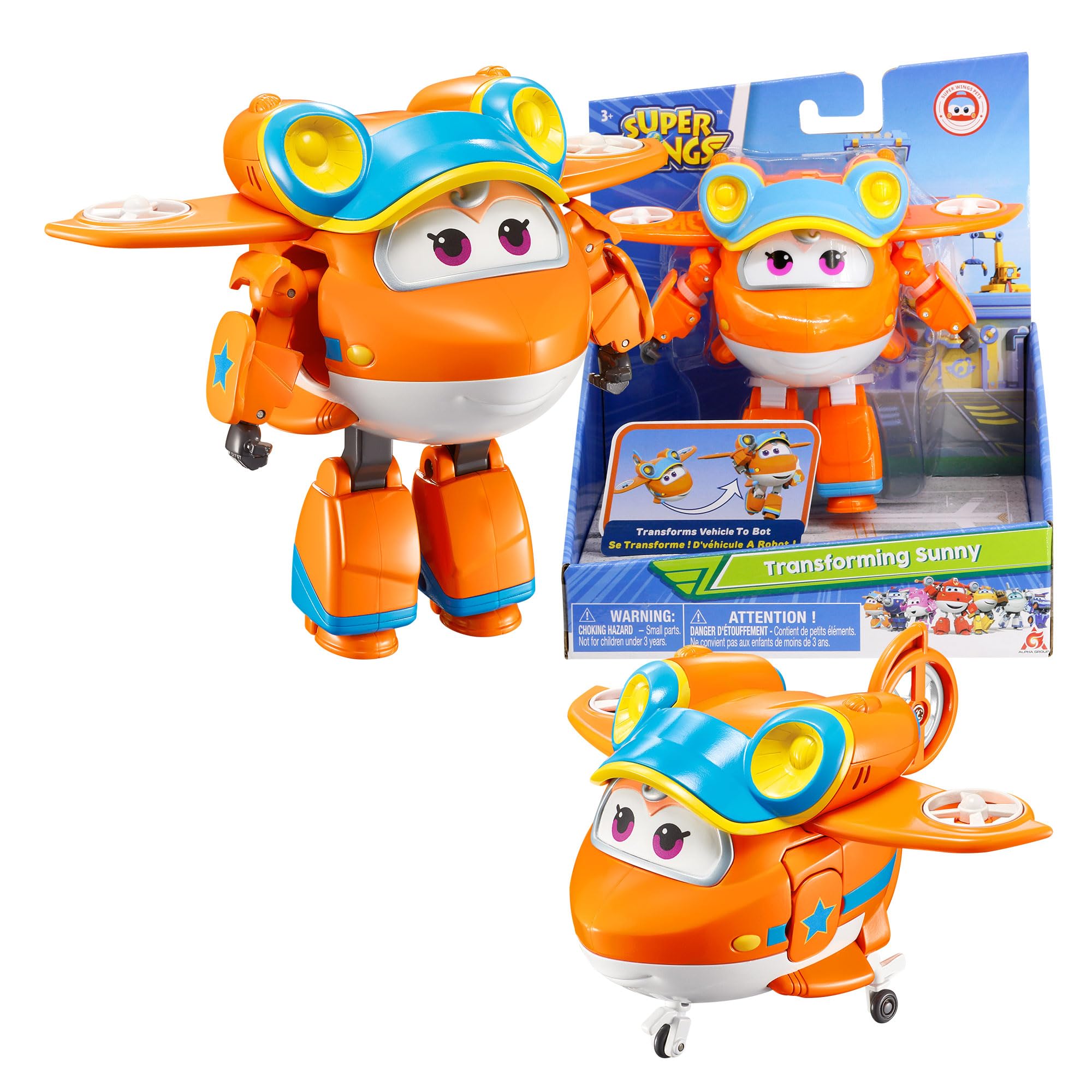 Boneco De Ação Transformador Toy Airplane Super Wings Sunny 5
