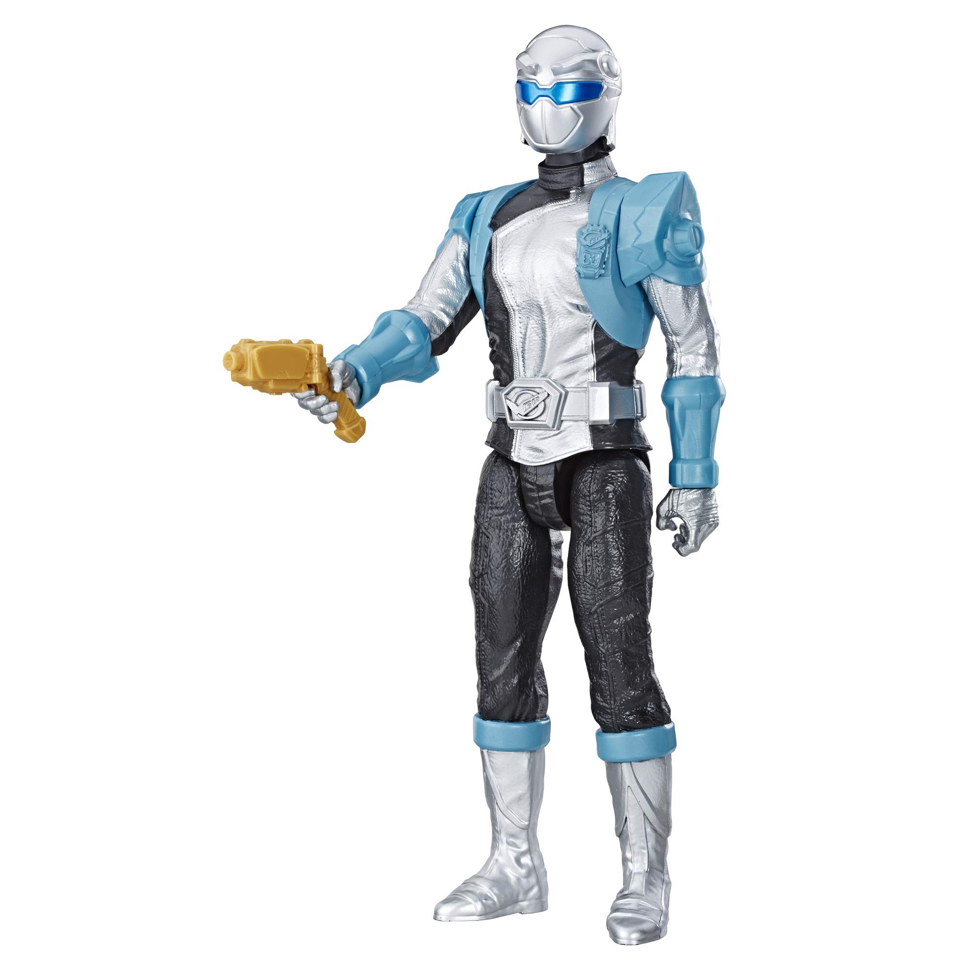 Boneco De Ação Power Rangers Beast Morphers Silver 30cm