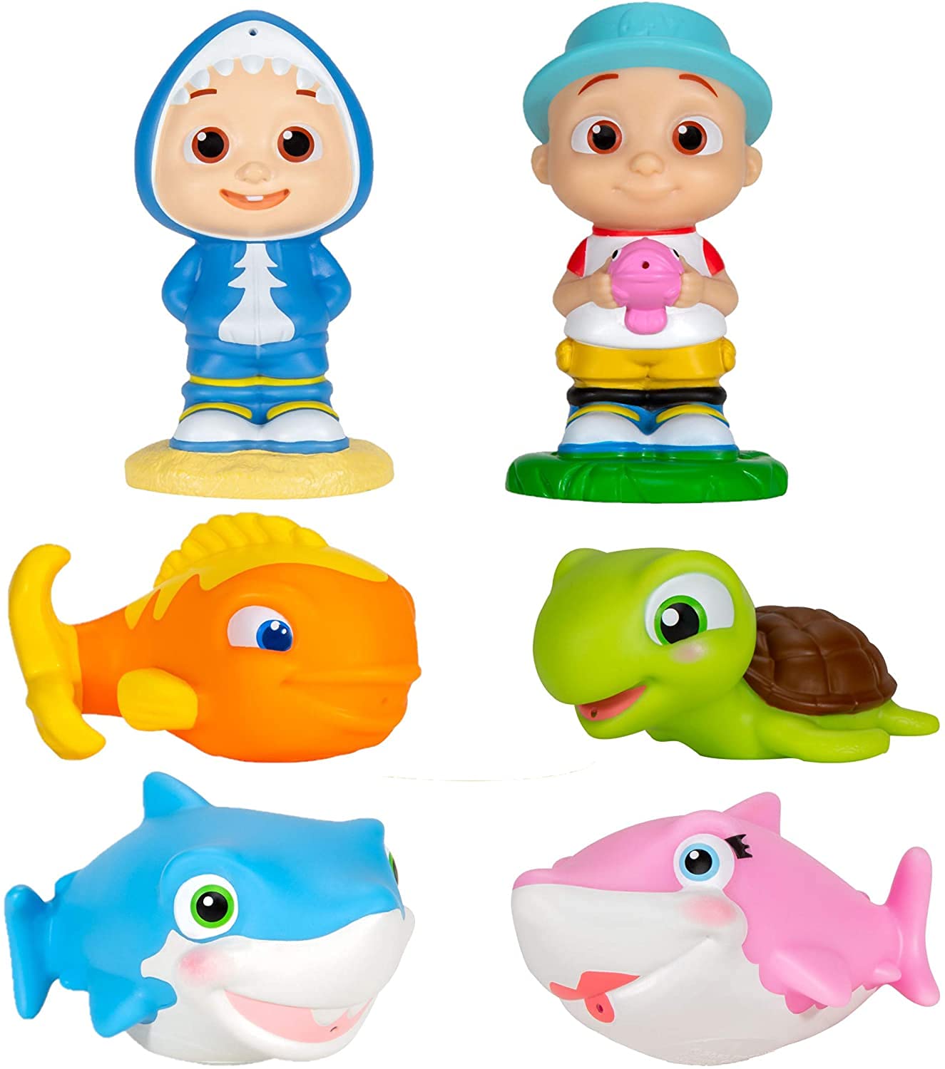 Water Squirter Toys Cocomelon, Pacote Com 6 Unidades Para Piscina E Banho, Mais De 18 Meses