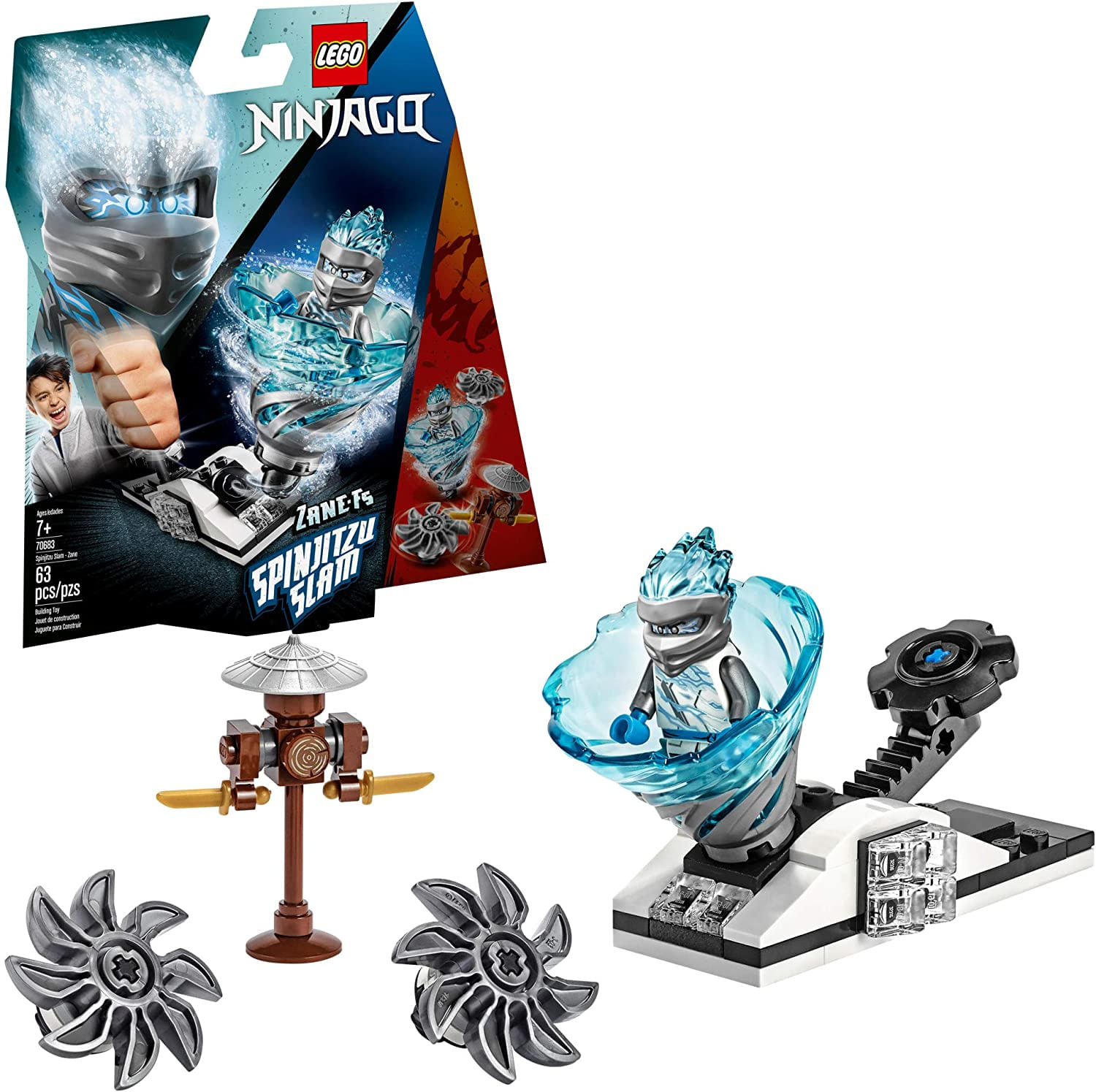 Lego Ninjago Spinjitzu Slam Zane 70683 Kit De Construção (63 Peças