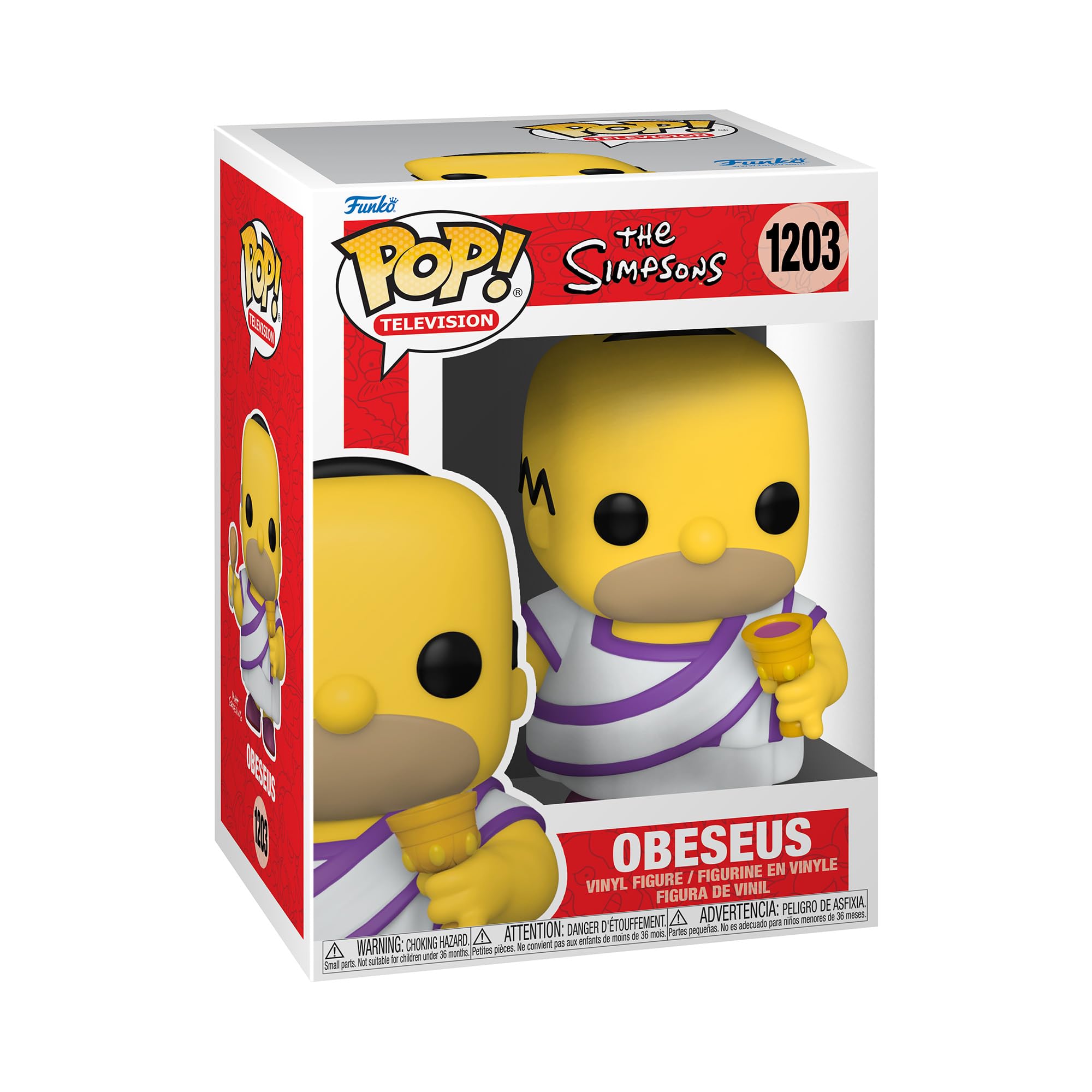 Figura Multicolorida Funko Pop Animation Simpsons Obeseus