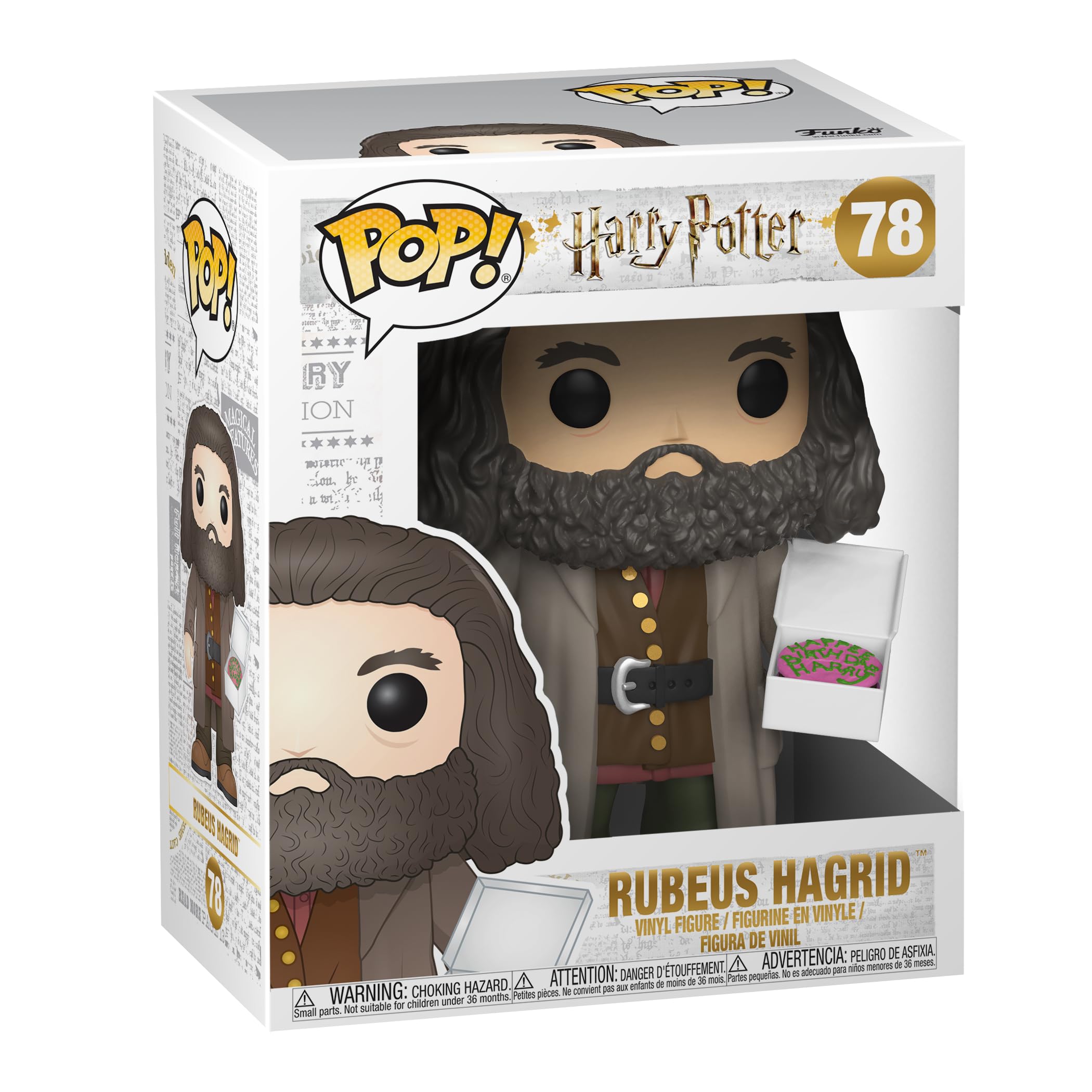 Boneco De Ação Funko Pop! Harry Potter Hagrid Com Bolo 15cm