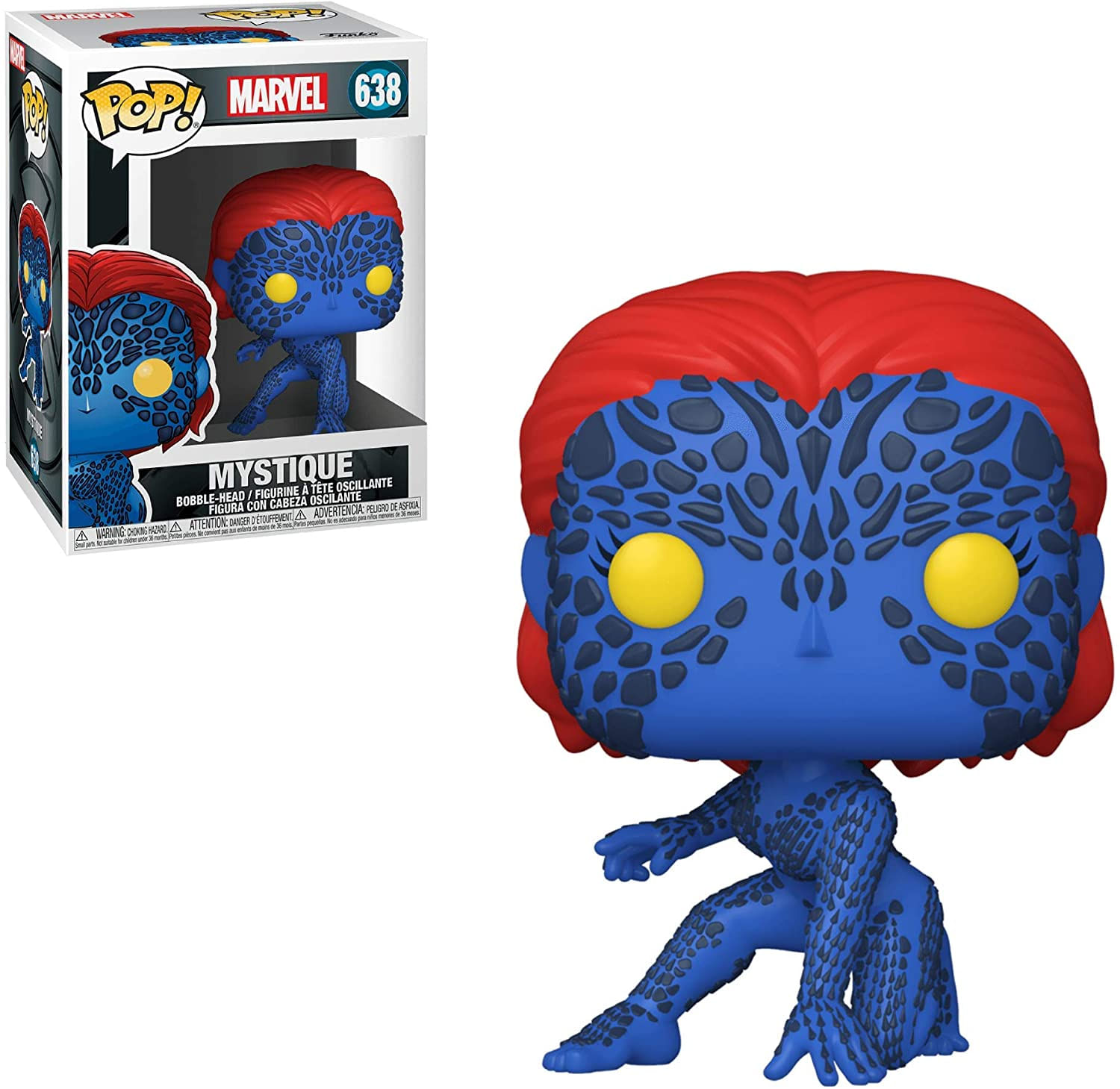 Funko Pop! Marvel X-men 20th Anniversary - Mística Multicolor 375 Polegadas