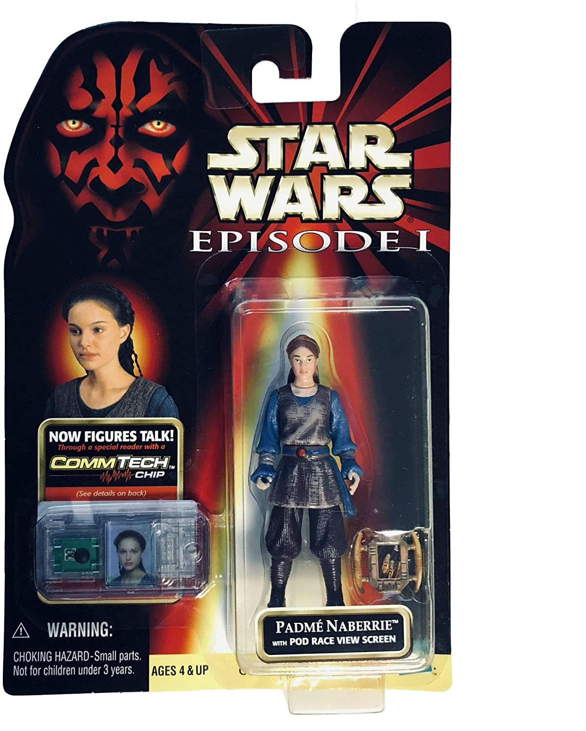 Star Wars Episódio I Ameaça Fantasma Figura Padme 375 Polegadas