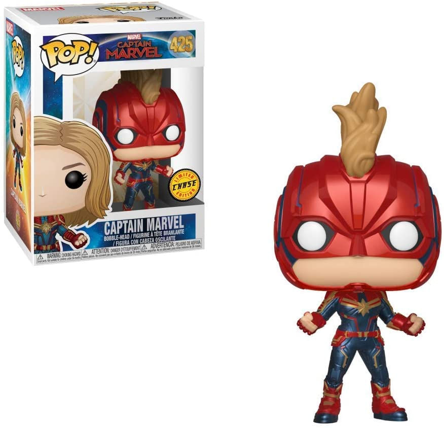 Boneco De Ação Funko Pop! Capitão Marvel #425 Da Marvel 9,5 Cm