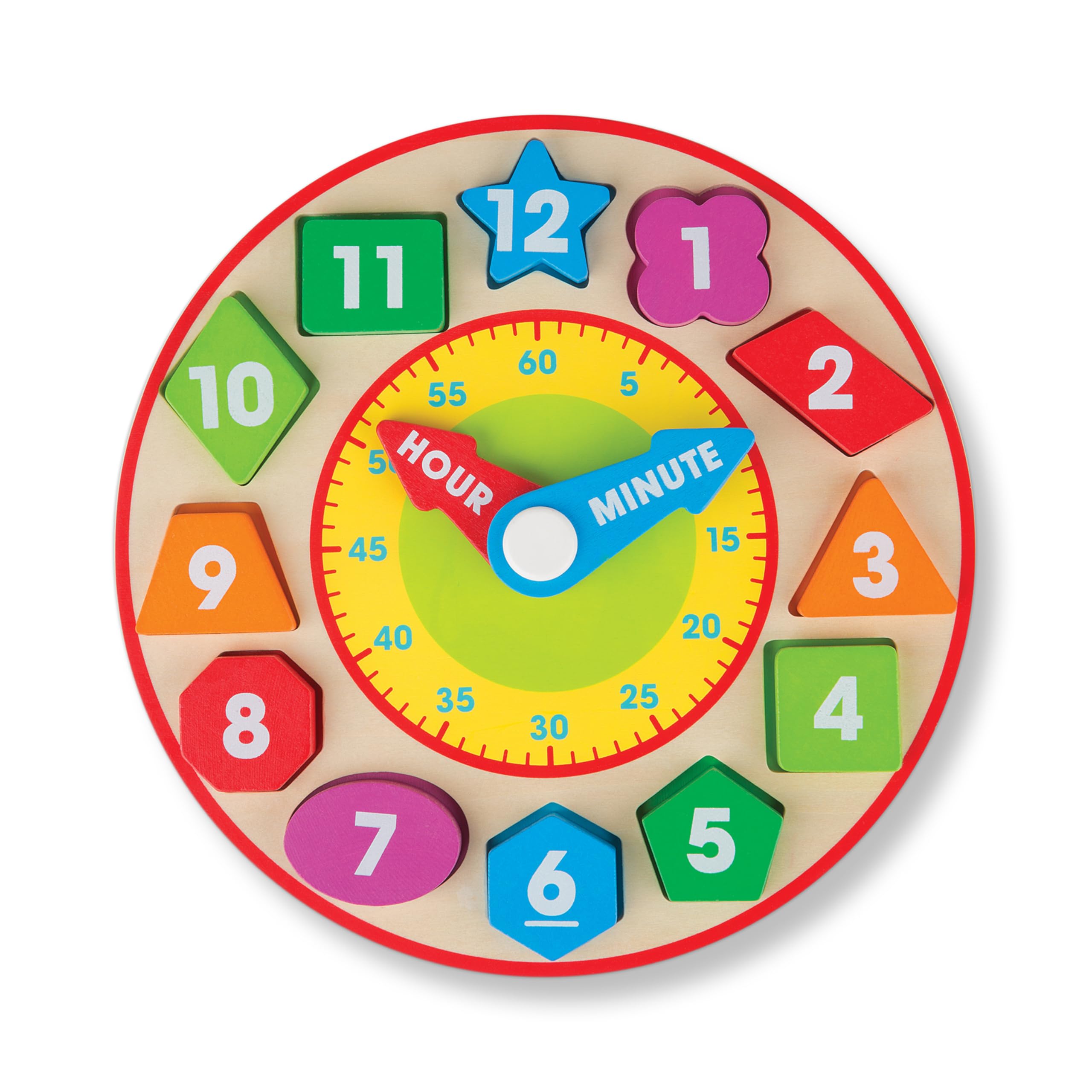 Brinquedo Educativo Melissa &amp; Doug Shape Sorting Clock Wood