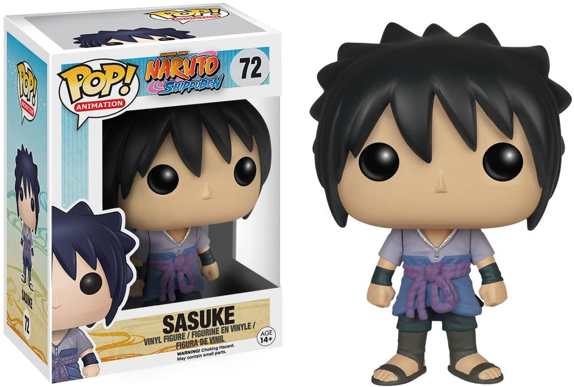 Boneco De Ação Funko Pop Anime Naruto Sasuke 9,5 Cm