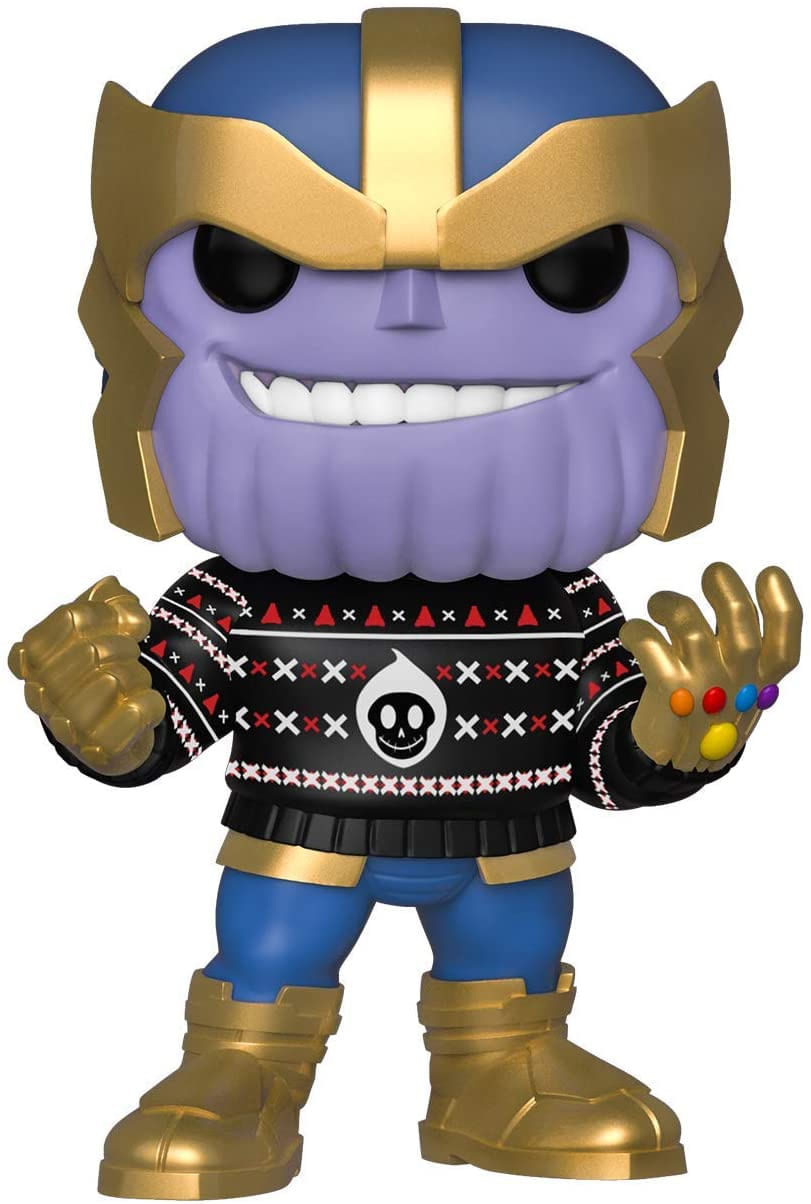 Funko Pop! Marvel: Holiday Thanos Em Boneco De Suéter Feio