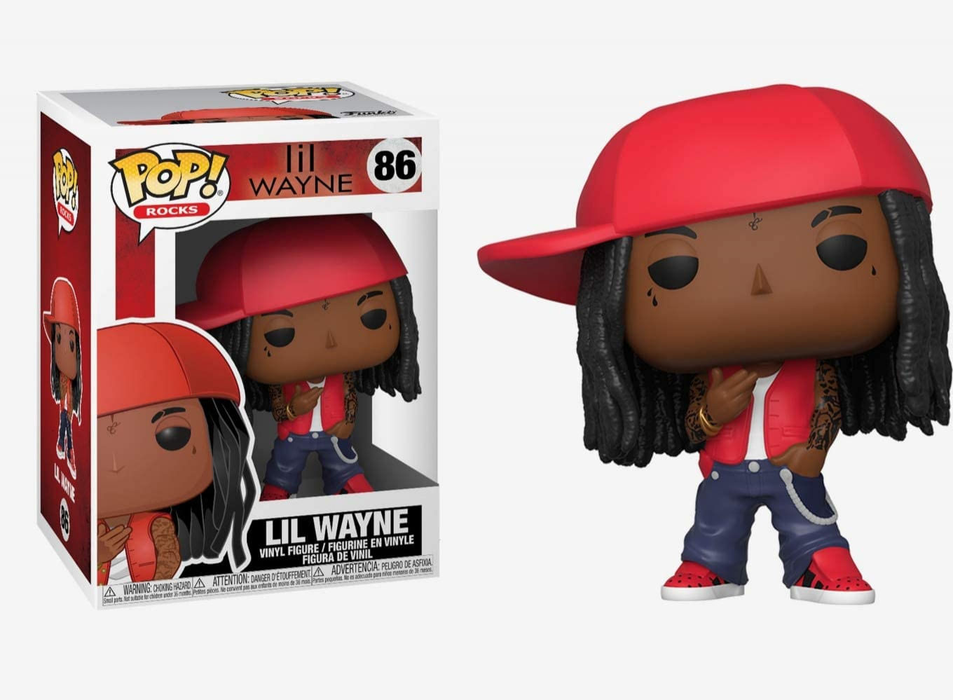 Funko Pop! Boneco Colecionável Rocks Lil Wayne De 9,5 Cm - Funko