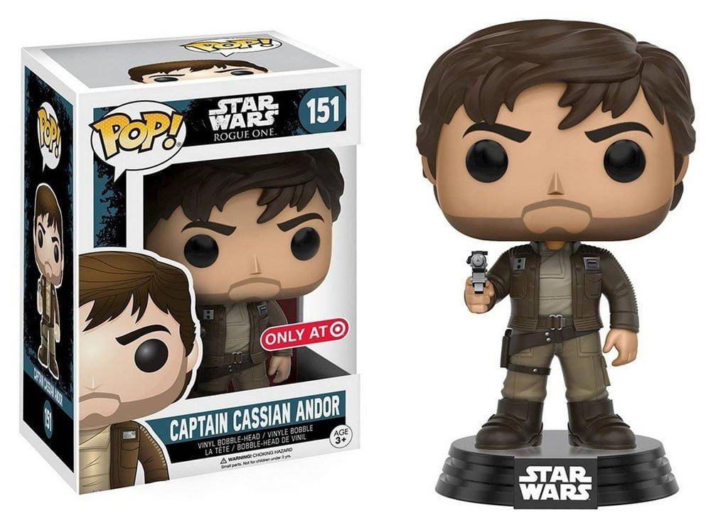 Brinquedo Bobble Funko Pop! 10451 Star Wars Rogue One Capitão Cassian Andor