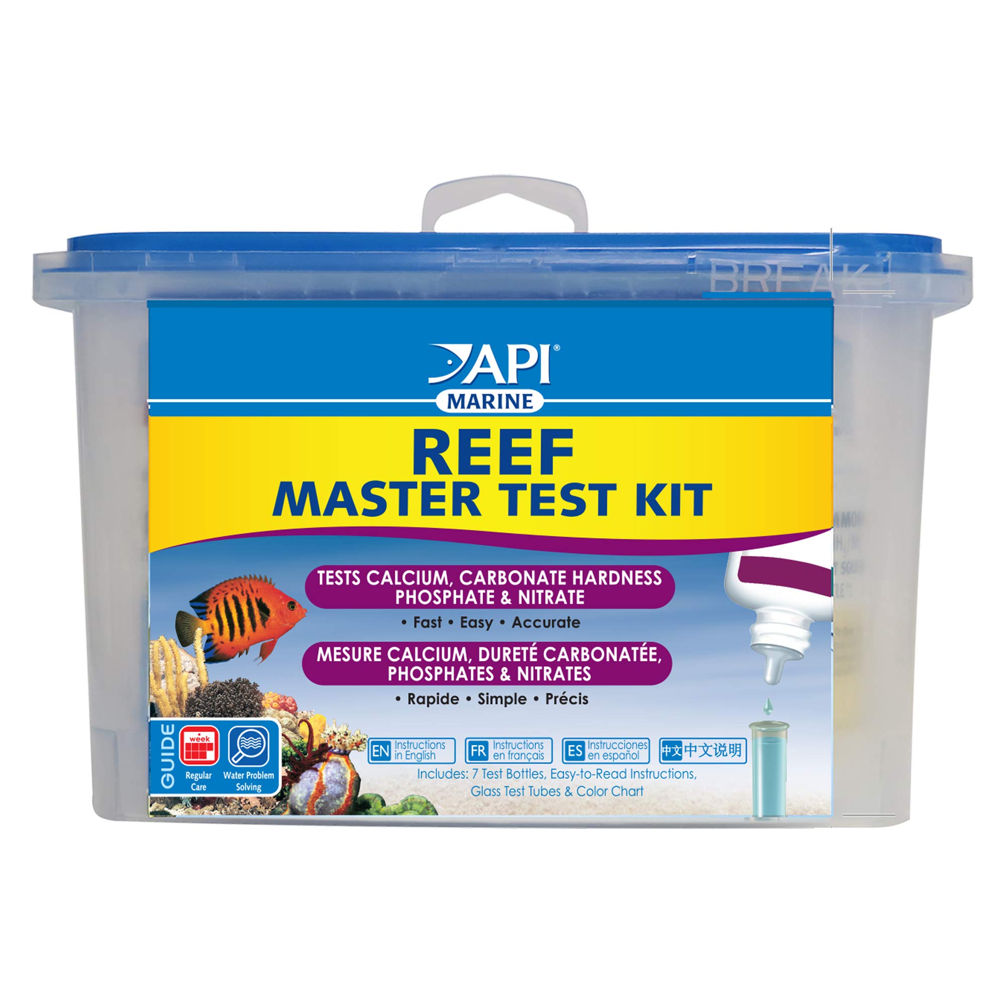 Kit De Teste De Água Api Reef Master Test Kit Reef Aquarium, 1 Unidade