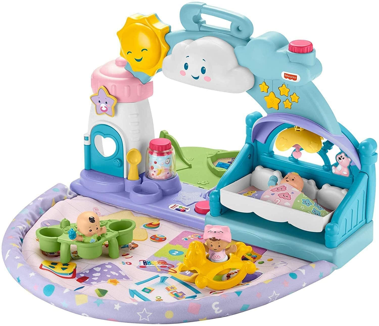 Conjunto De Brinquedos Fisher-price Little People 123 Babies Playdate