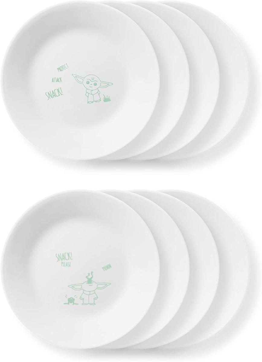 Corelle Disney Star Wars The Child 6.75 Pratos aperitivos, 8 pacotes