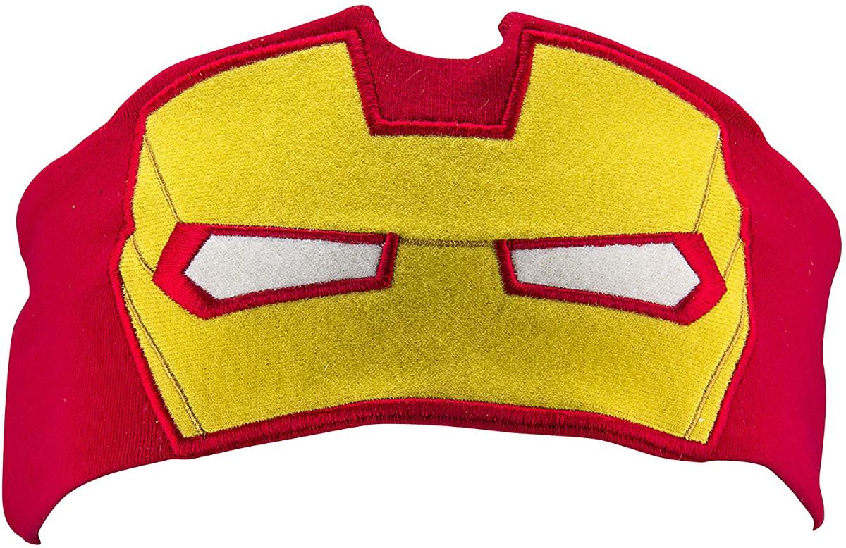 eKids Iron Man Kids Headband Fones de ouvido Volume Limiting Switch Thin Speakers & Comfortable Soft Cotton Headband Perfect for Children's Earpho