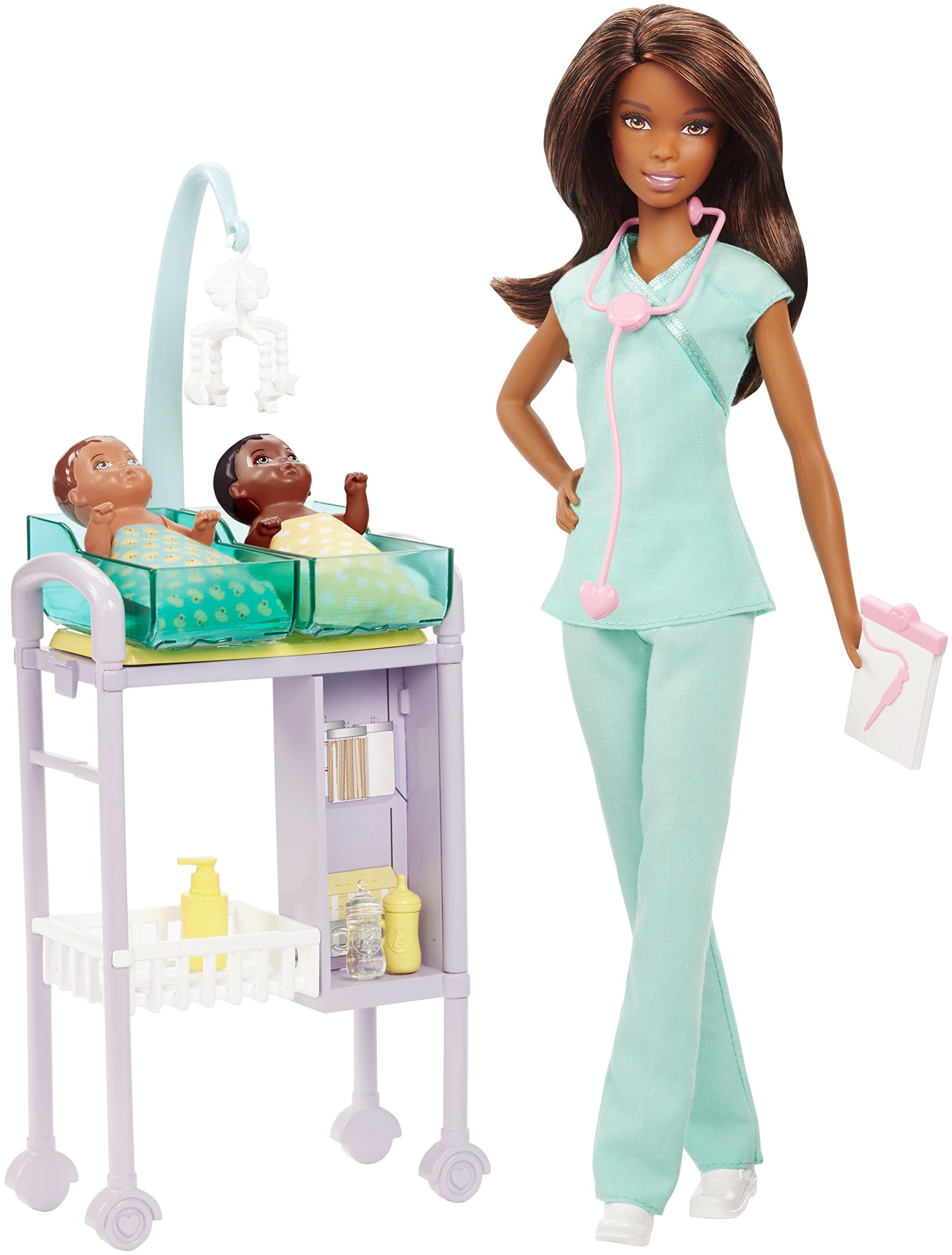 Playset Barbie Careers Baby Doctor Doll Com Acessórios