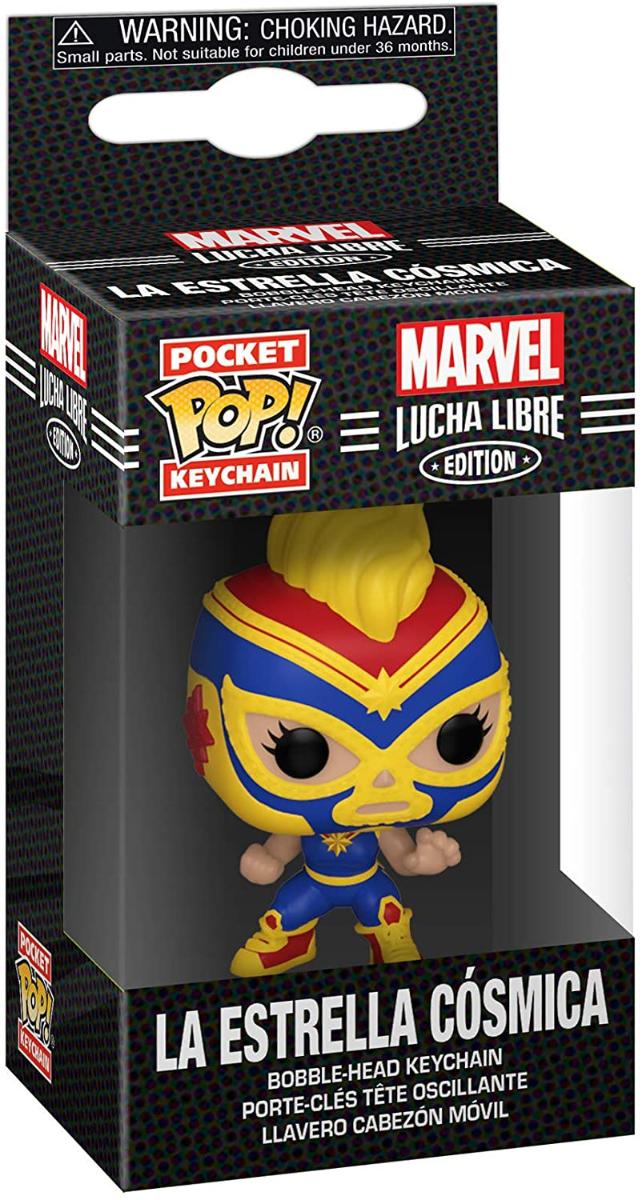 Funko Pop! Keychain: Marvel Luchadores - Capitã Marvel