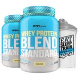 Kit 2X Whey Protein Standard Baunilha 900G + Coqueteleira