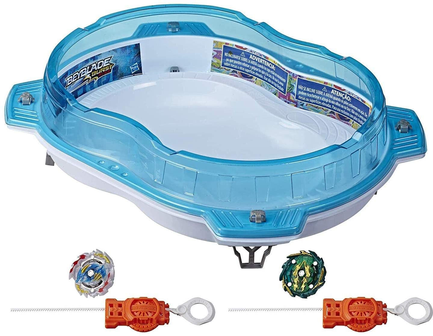 Conjunto Hypersphere Vertical Drop Battle - Completo Com Lançadores Beystadium