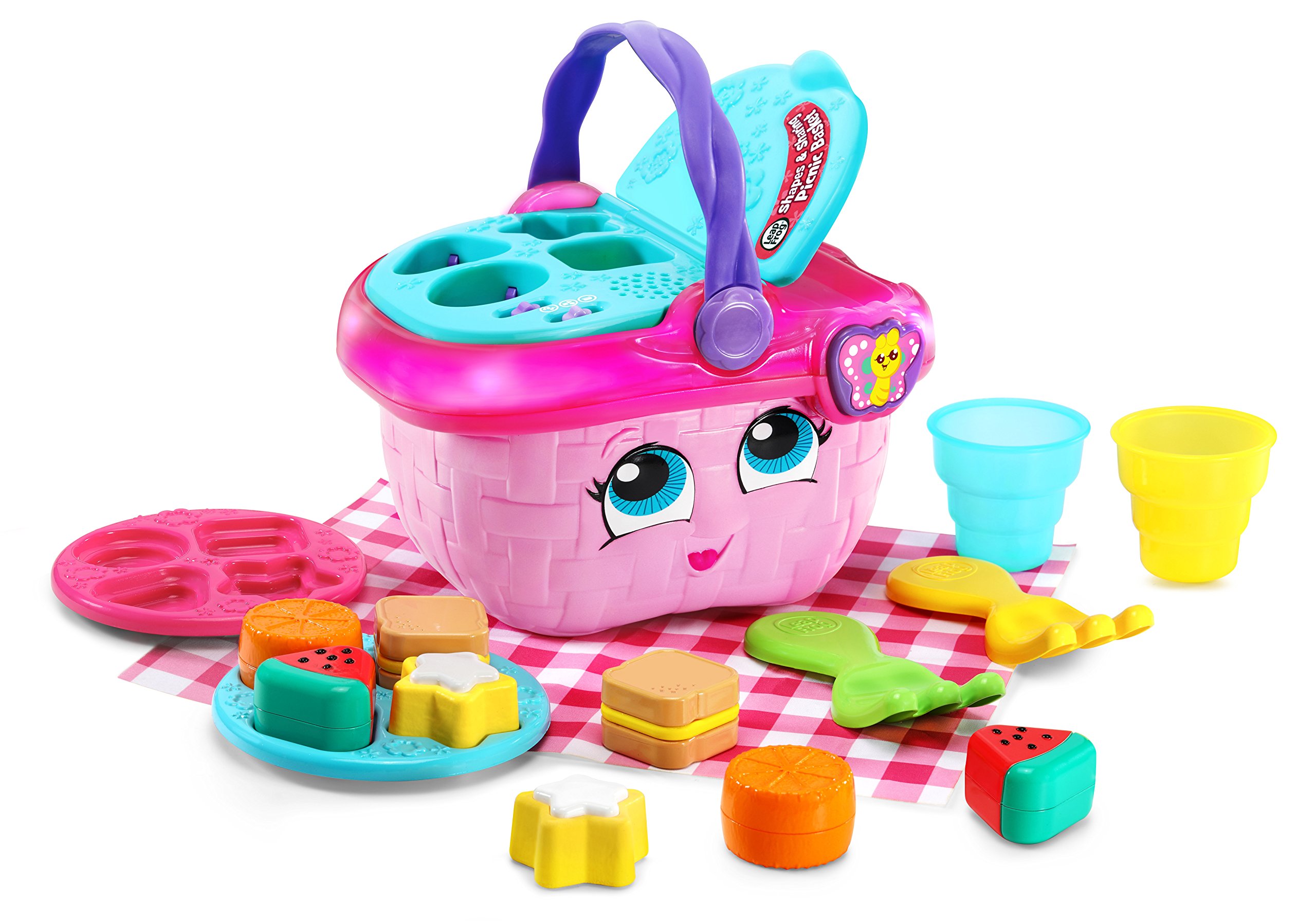 Cesta De Piquenique Leapfrog Shapes And Sharing Pink +6m - 4y