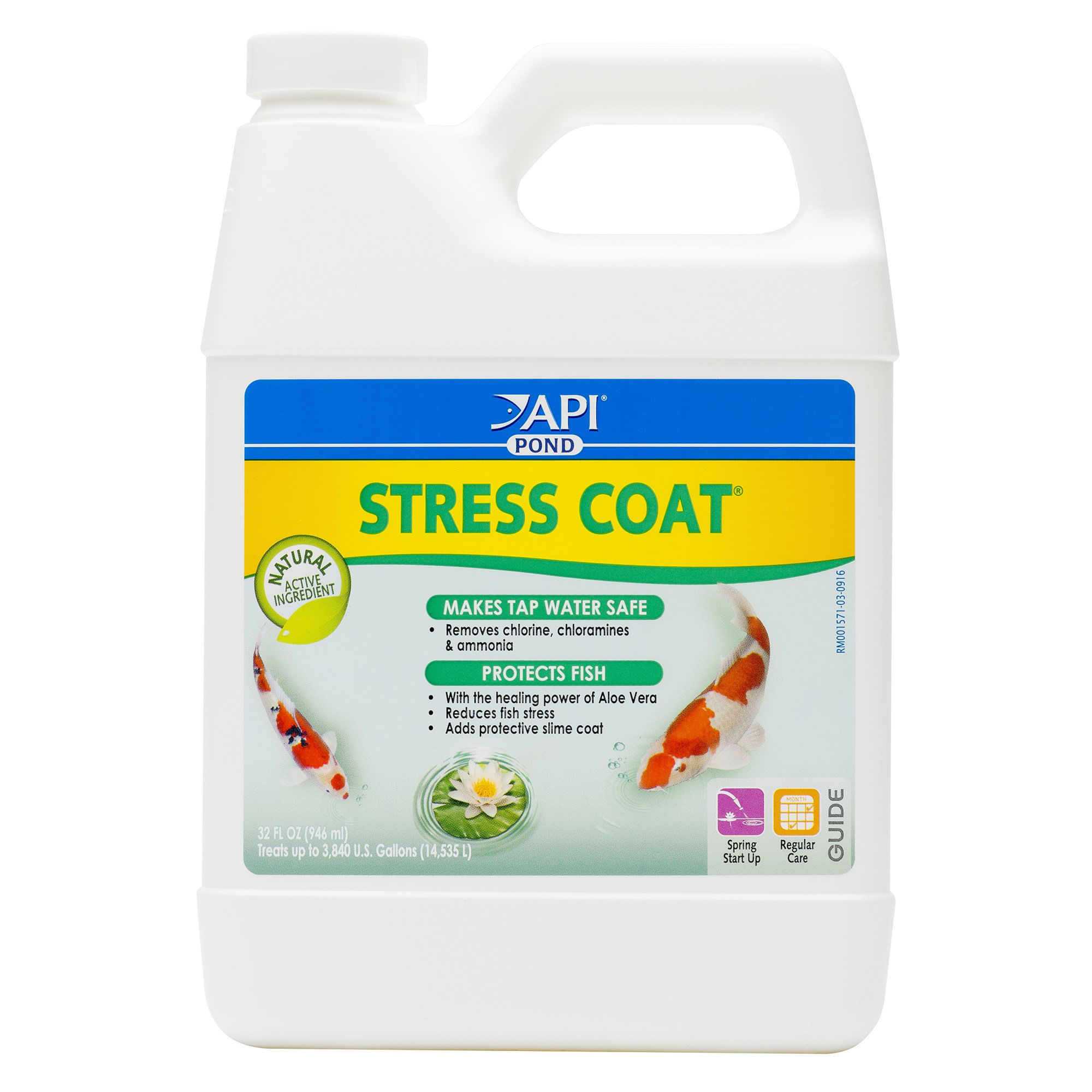 Condicionador De Água Api Pond Stress Coat 946ml Para Lagoa