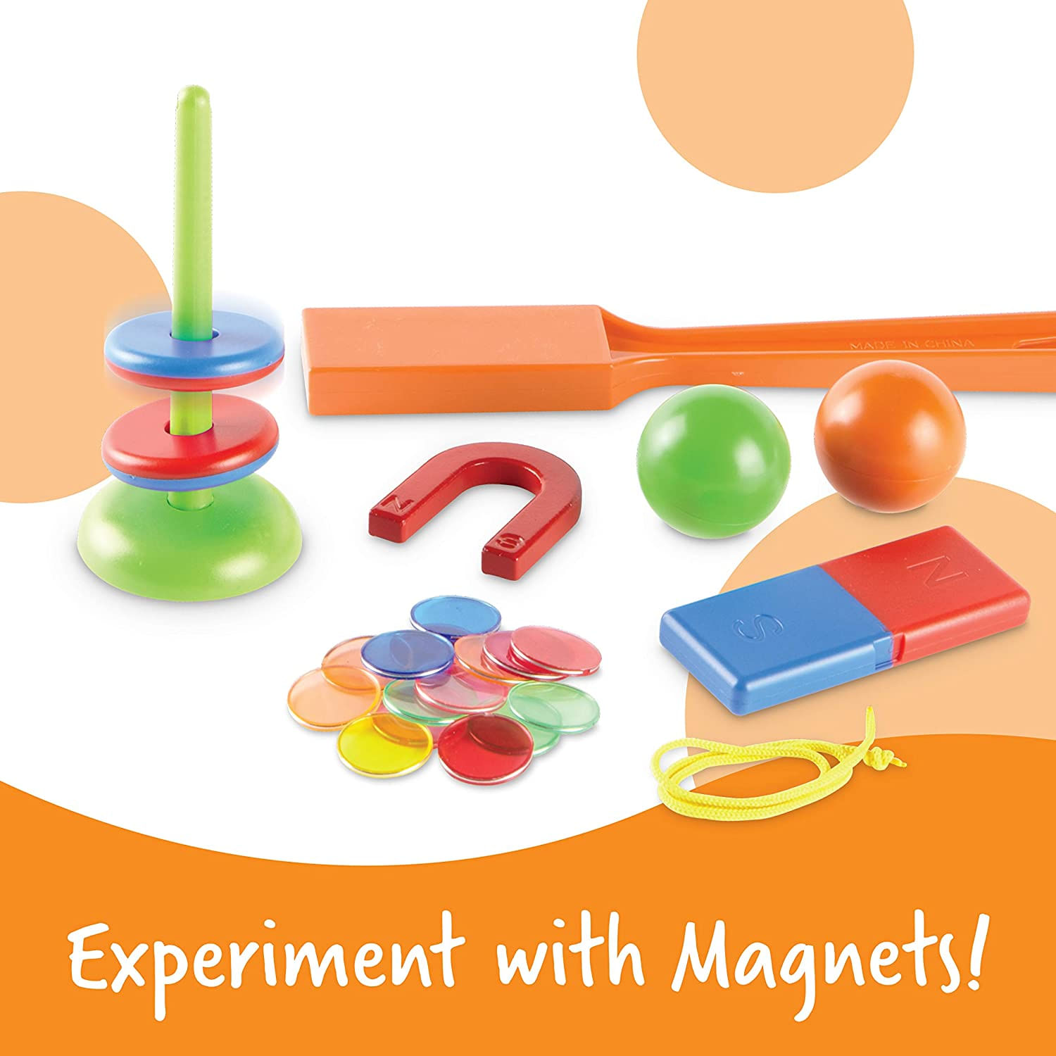 Recursos De Aprendizagem De Brinquedos Stem Explorers Magnet Movers 39 Peças