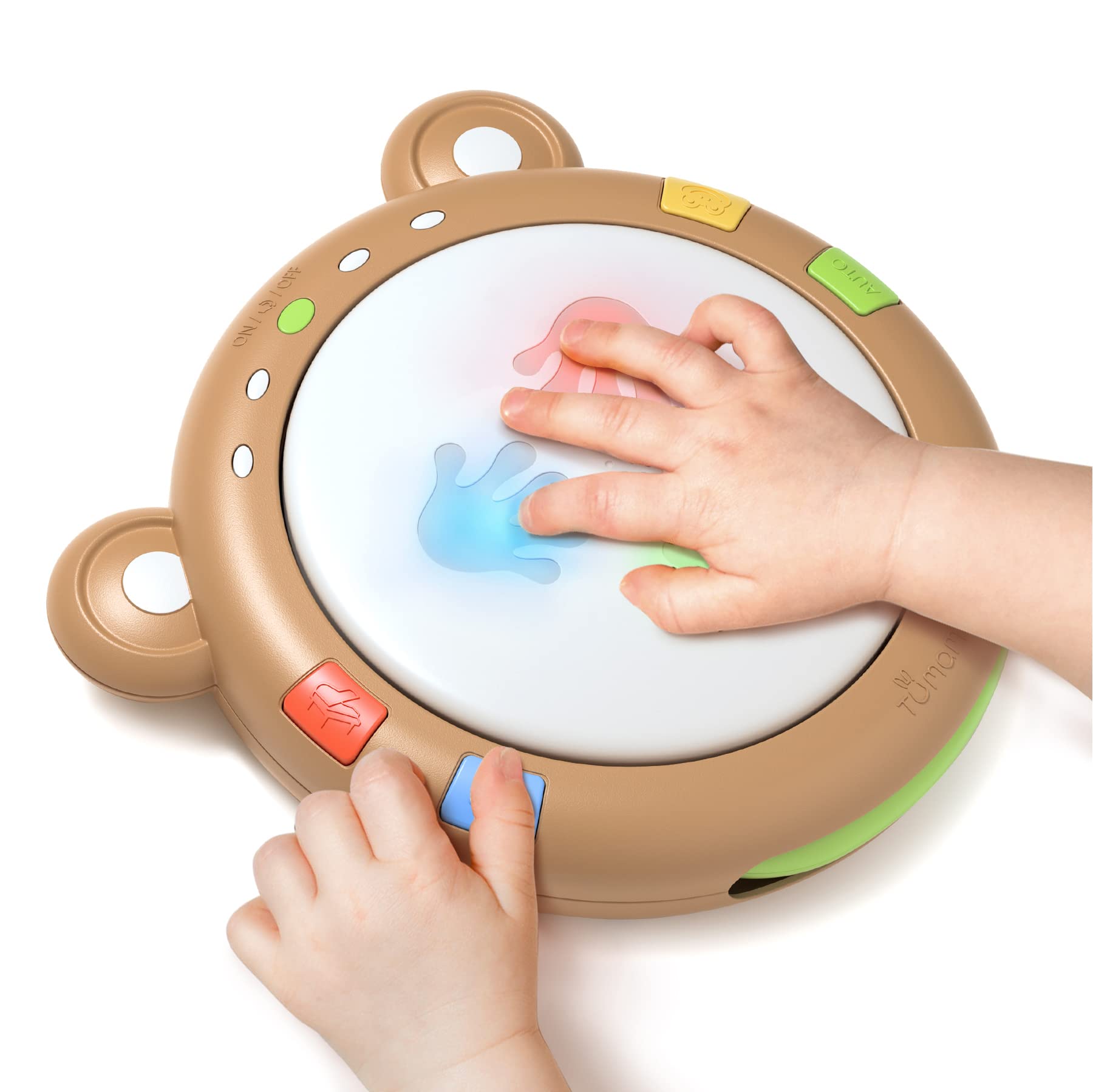 Tambor Eletrônico Tumama De Brinquedo Musical Com Luz E Som Para Bebê