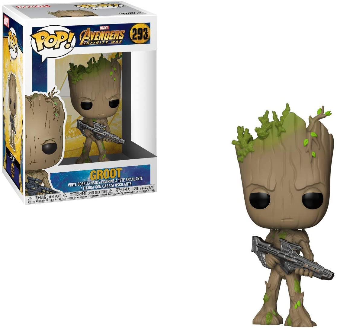 Funko Pop! Marvel Vingadores Guerra Infinita - Teen Groot Com Gun Multicolor Standard