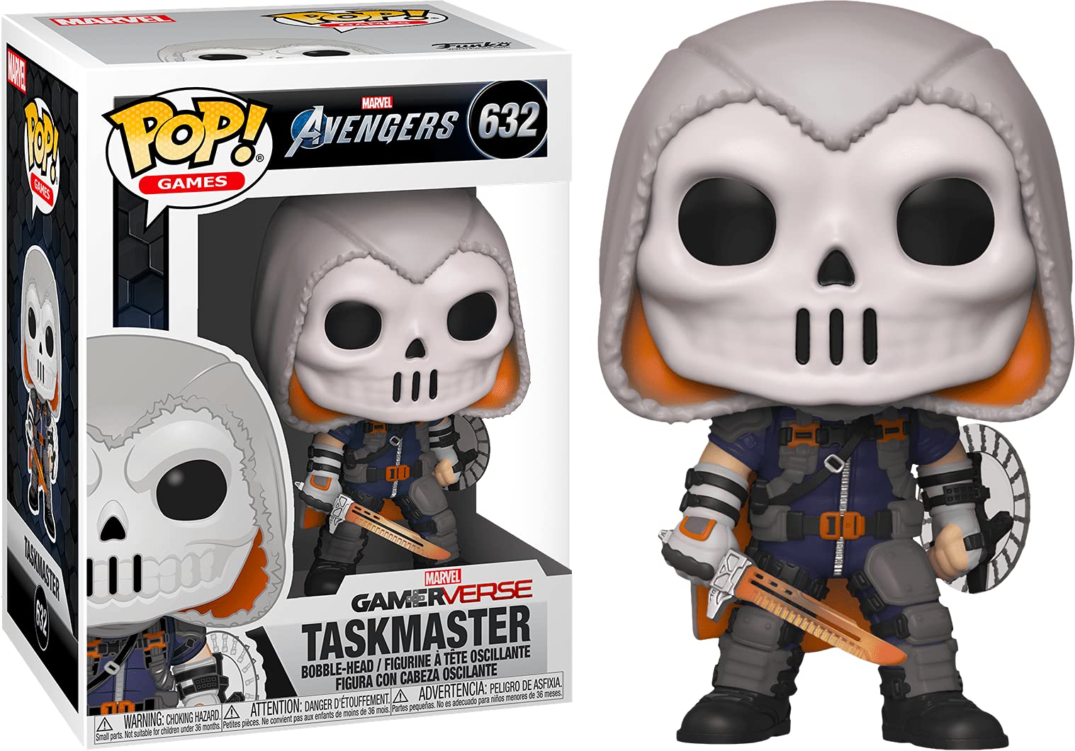 Funko Pop! Jogo Marvel Avengers Taskmaster Colecionável De 9,5 Cm