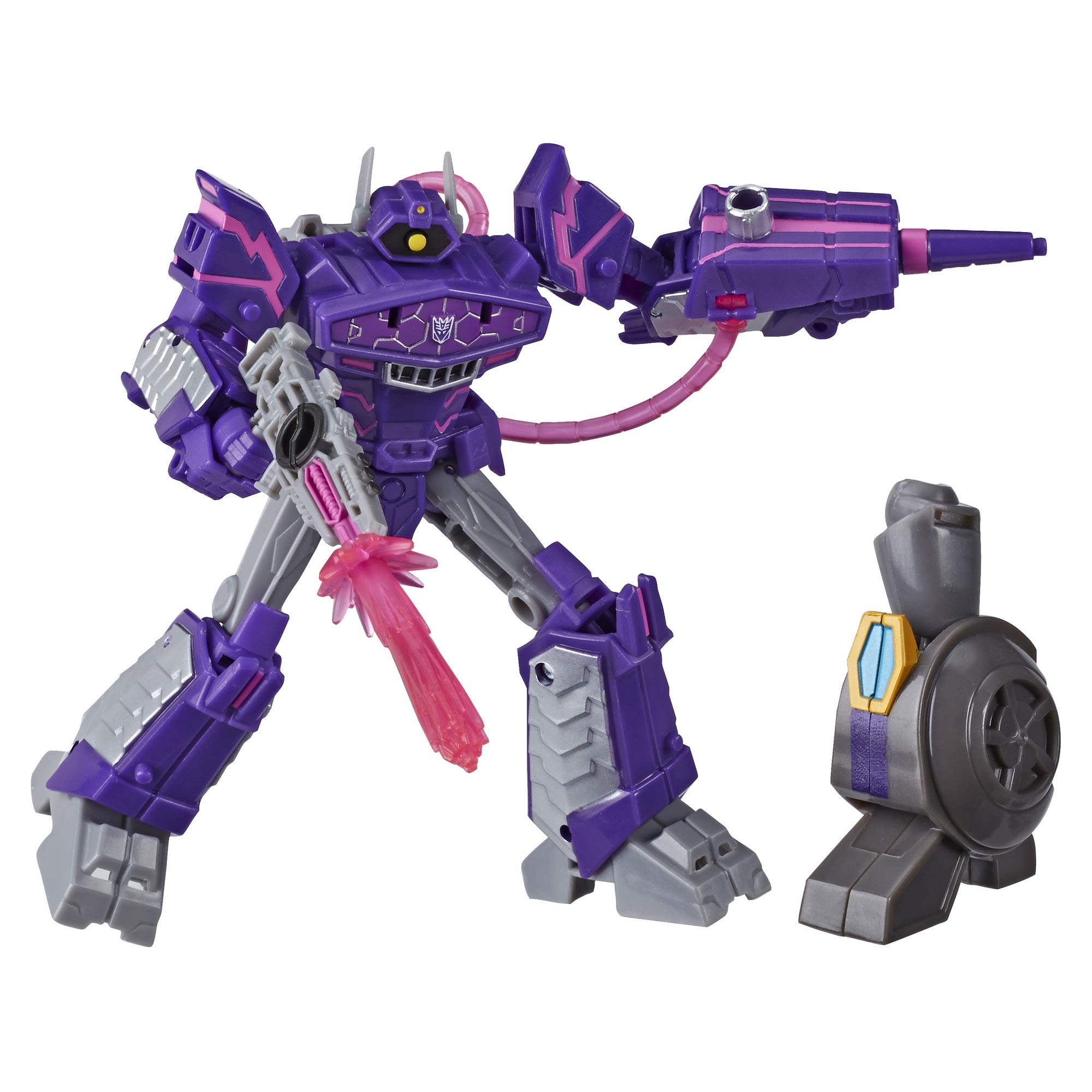 Boneco De Ação Transformers Cyberverse Deluxe Shockwave De 5 Polegadas